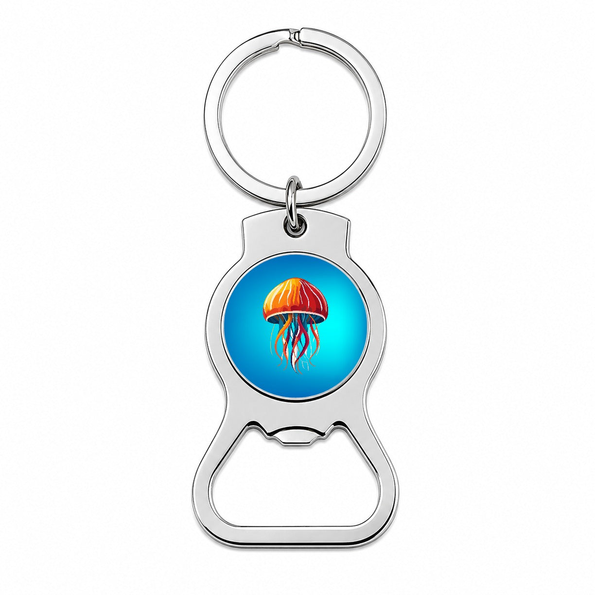 Jellyfish Jelly Fish Colorful Bottle Opener Keychain