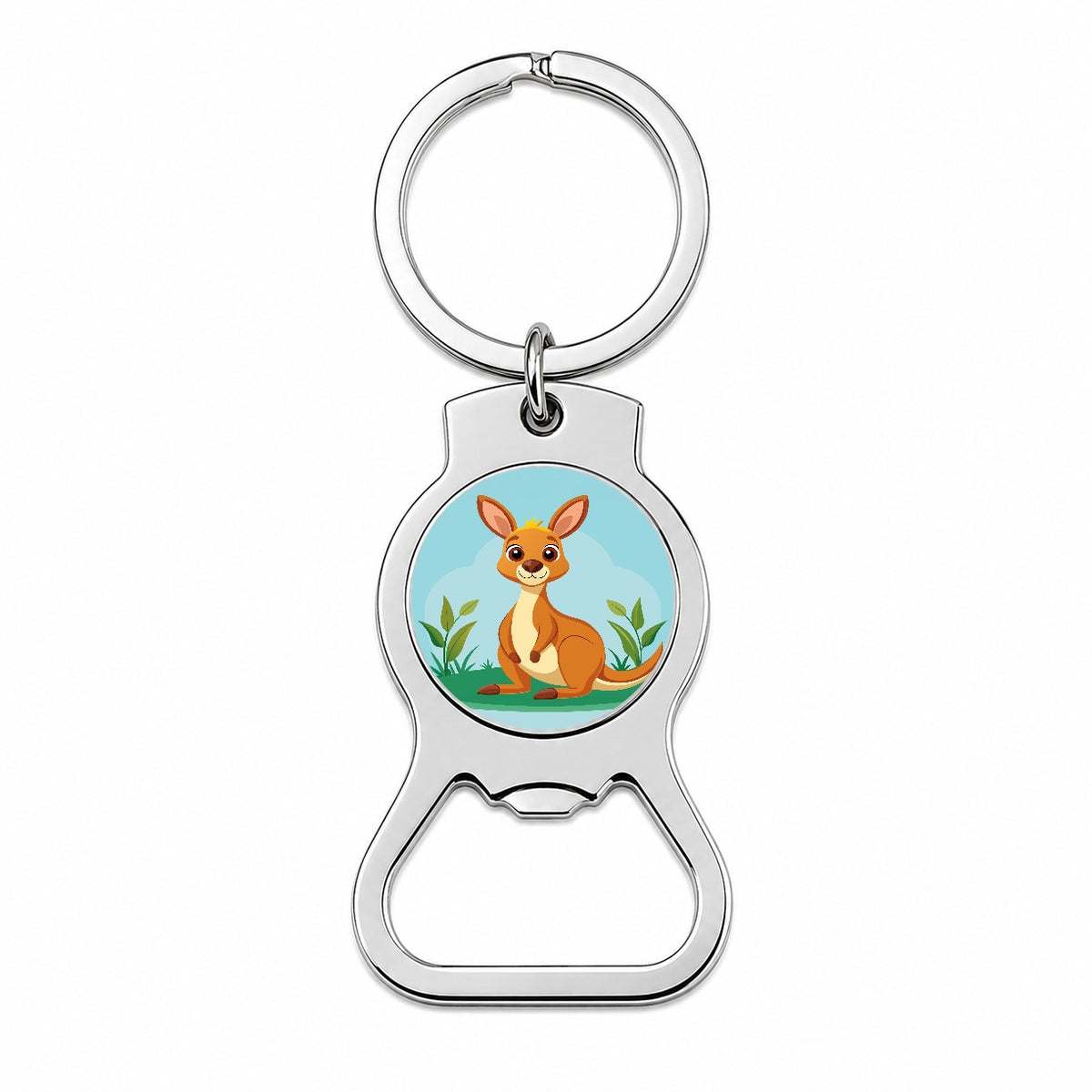 Kangaroo Cute Bottle Opener Keychain