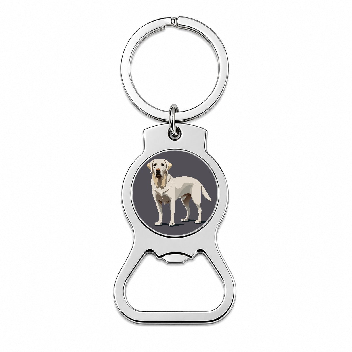 Labrador Retriever Dog Standing Bottle Opener Keychain