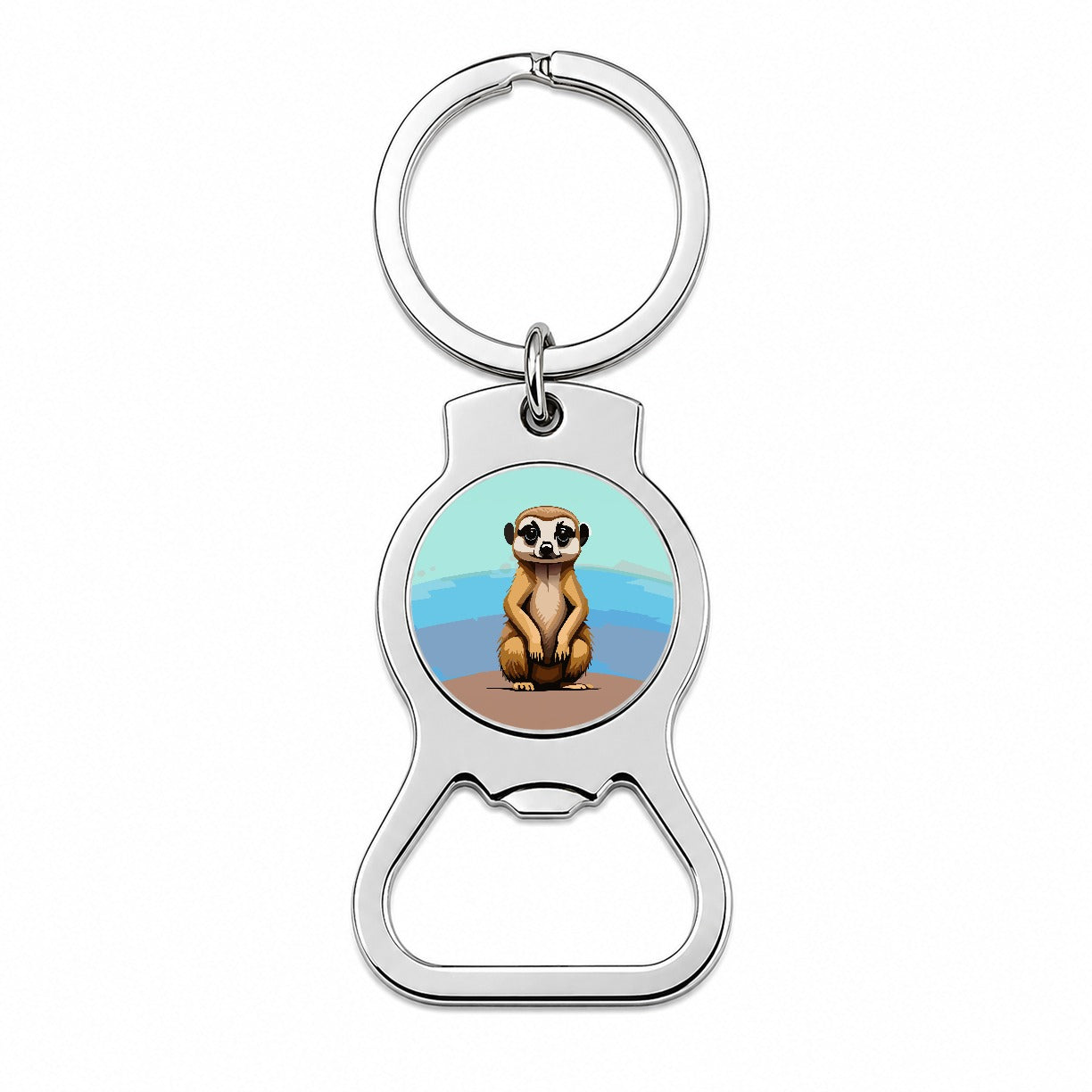 Meerkat Animal Cute Bottle Opener Keychain