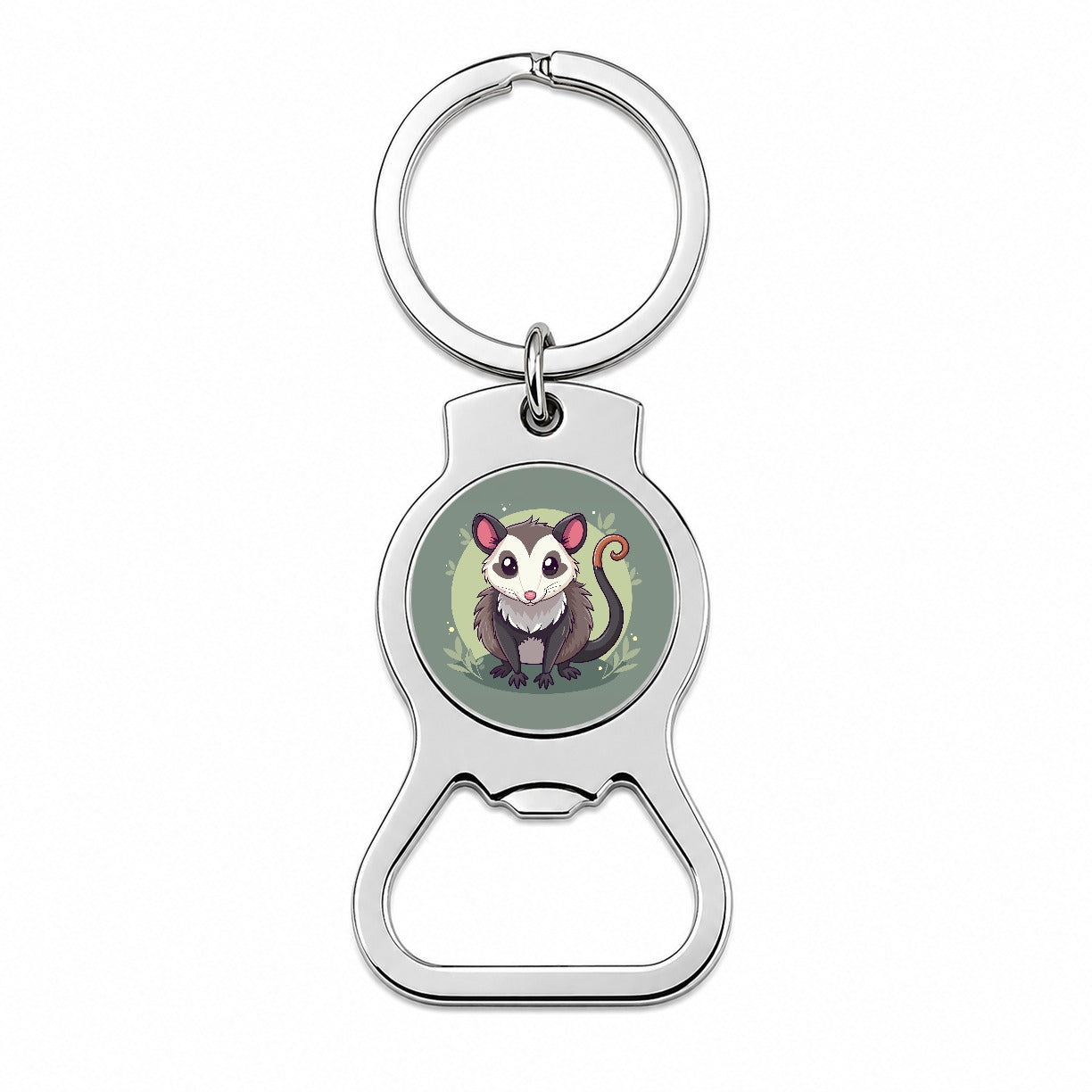 Opossum Cute Animal Bottle Opener Keychain