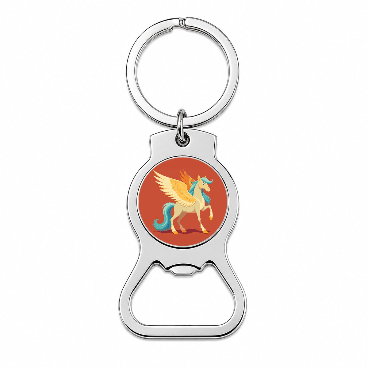 Pegasus Winged Horse Greek Mythology Bottle Opener Keychain