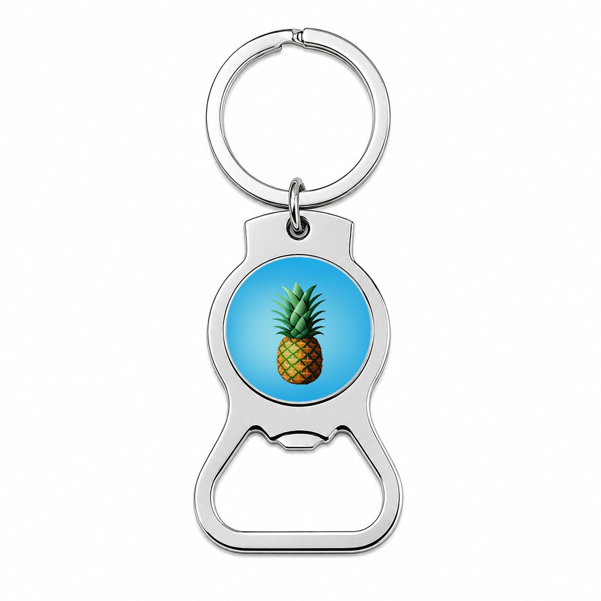Pineapple Tropical Fruit Bottle Opener Keychain
