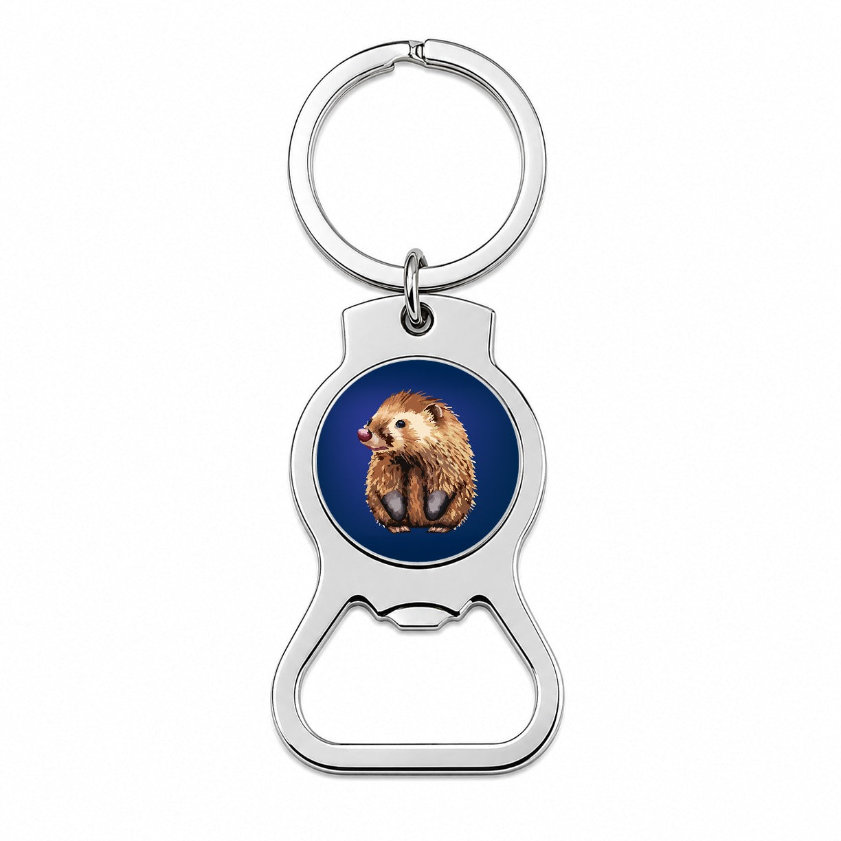 Porcupine Cute Bottle Opener Keychain