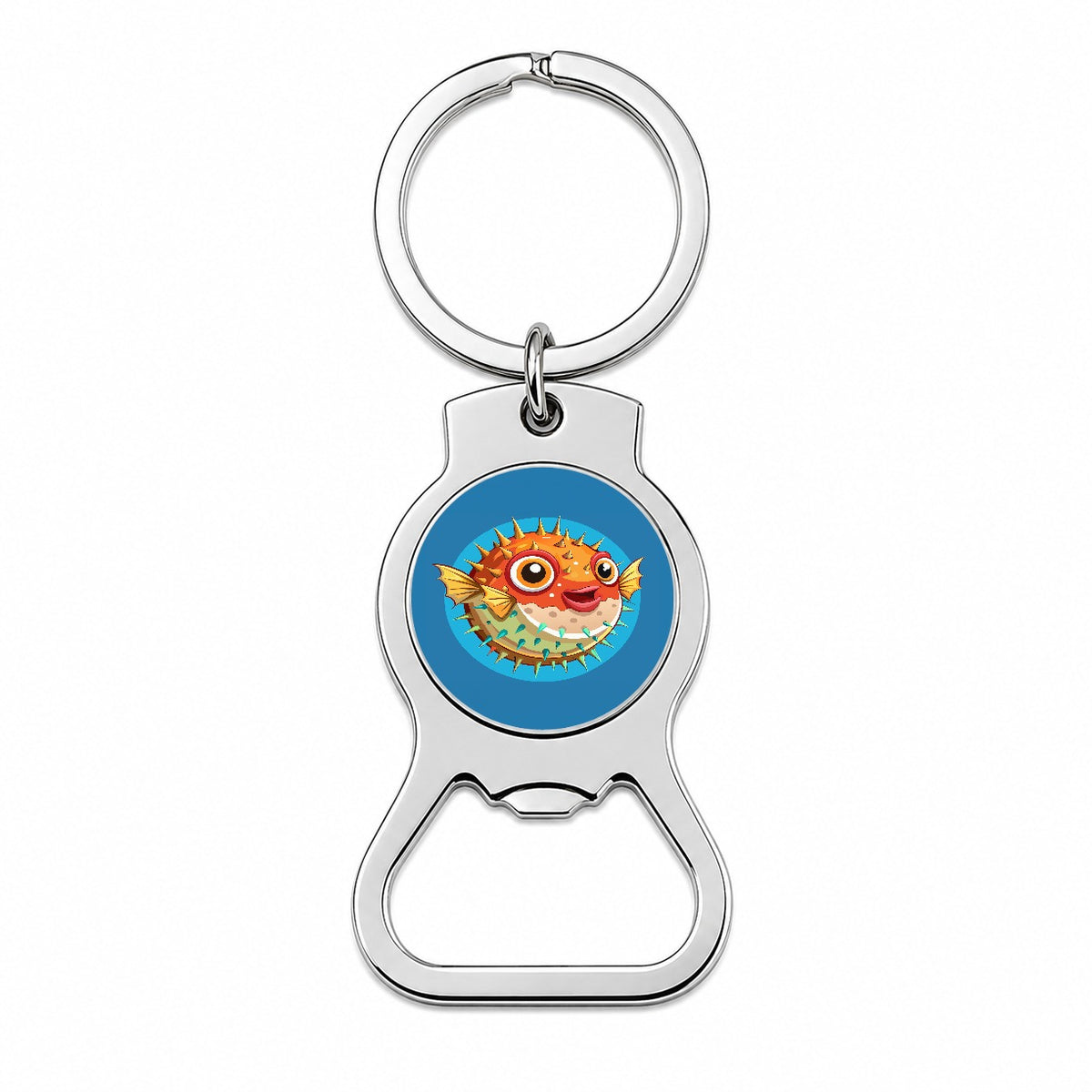 Pufferfish Cute Bottle Opener Keychain