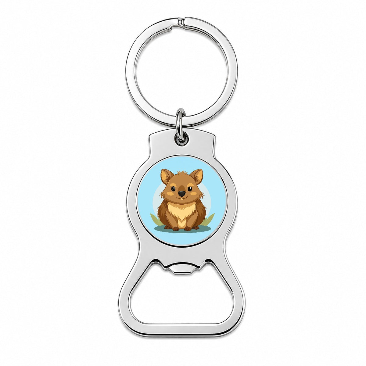 Quokka Cute Australian Animal Bottle Opener Keychain