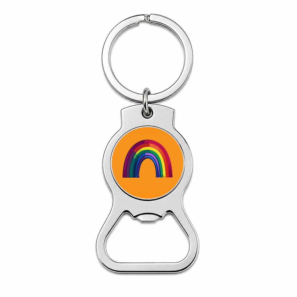 Rainbow Pride Gay LGBTQ Bottle Opener Keychain