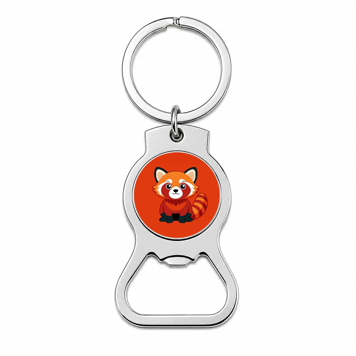 Red Panda Cute Bottle Opener Keychain