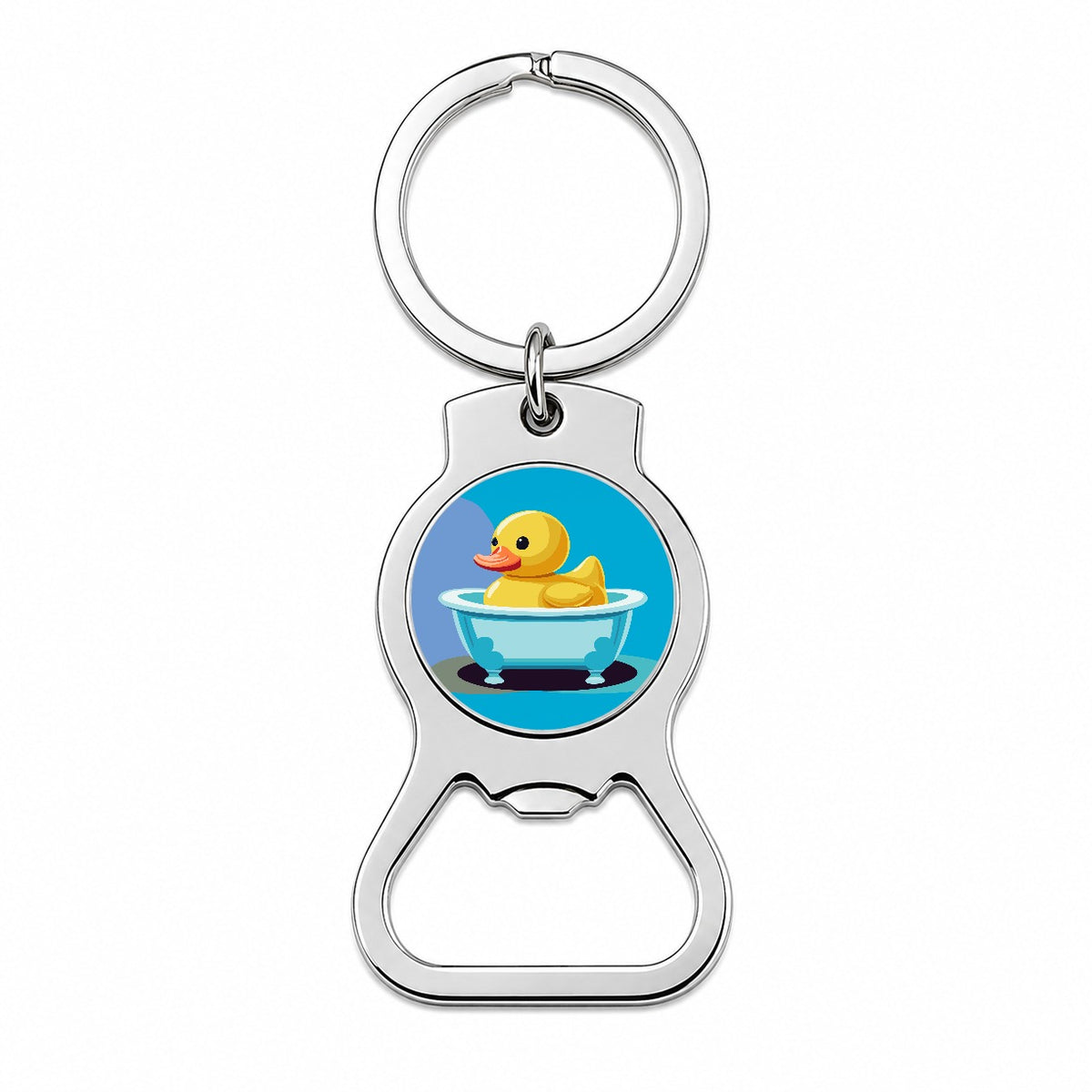 Rubber Ducky Duck Cute Bottle Opener Keychain