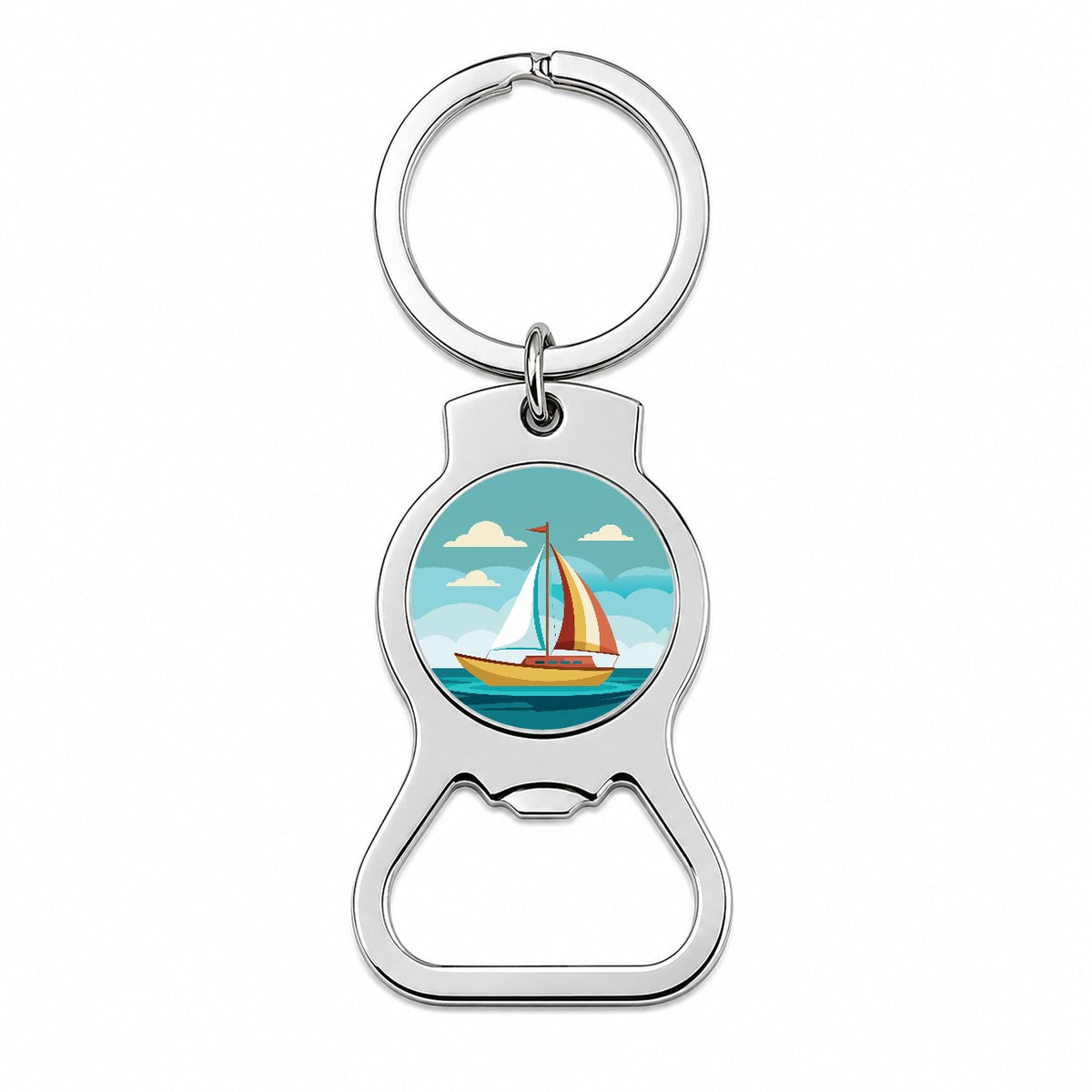 Sailboat Sailing Cute Bottle Opener Keychain