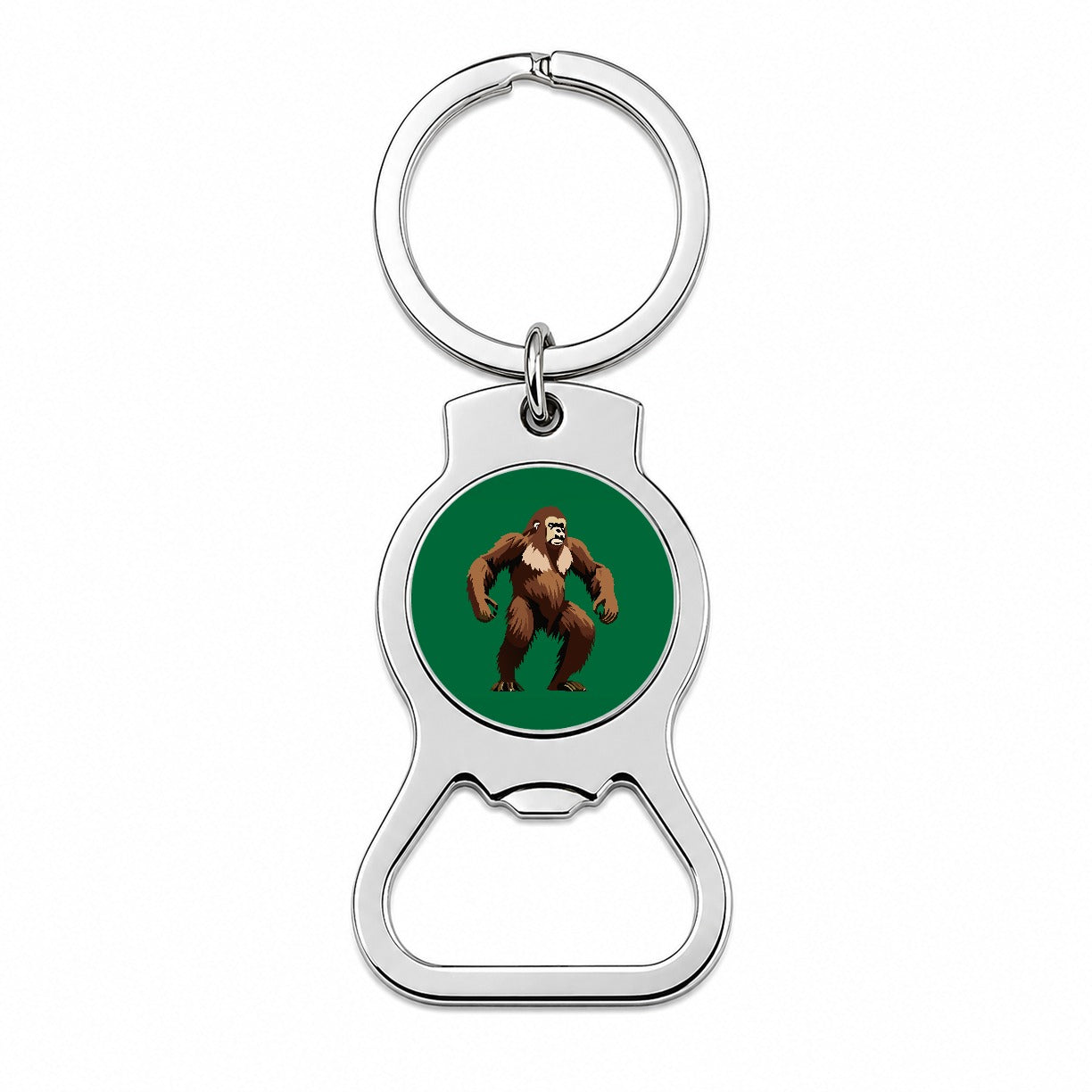 Sasquatch Bigfoot Standing Bottle Opener Keychain