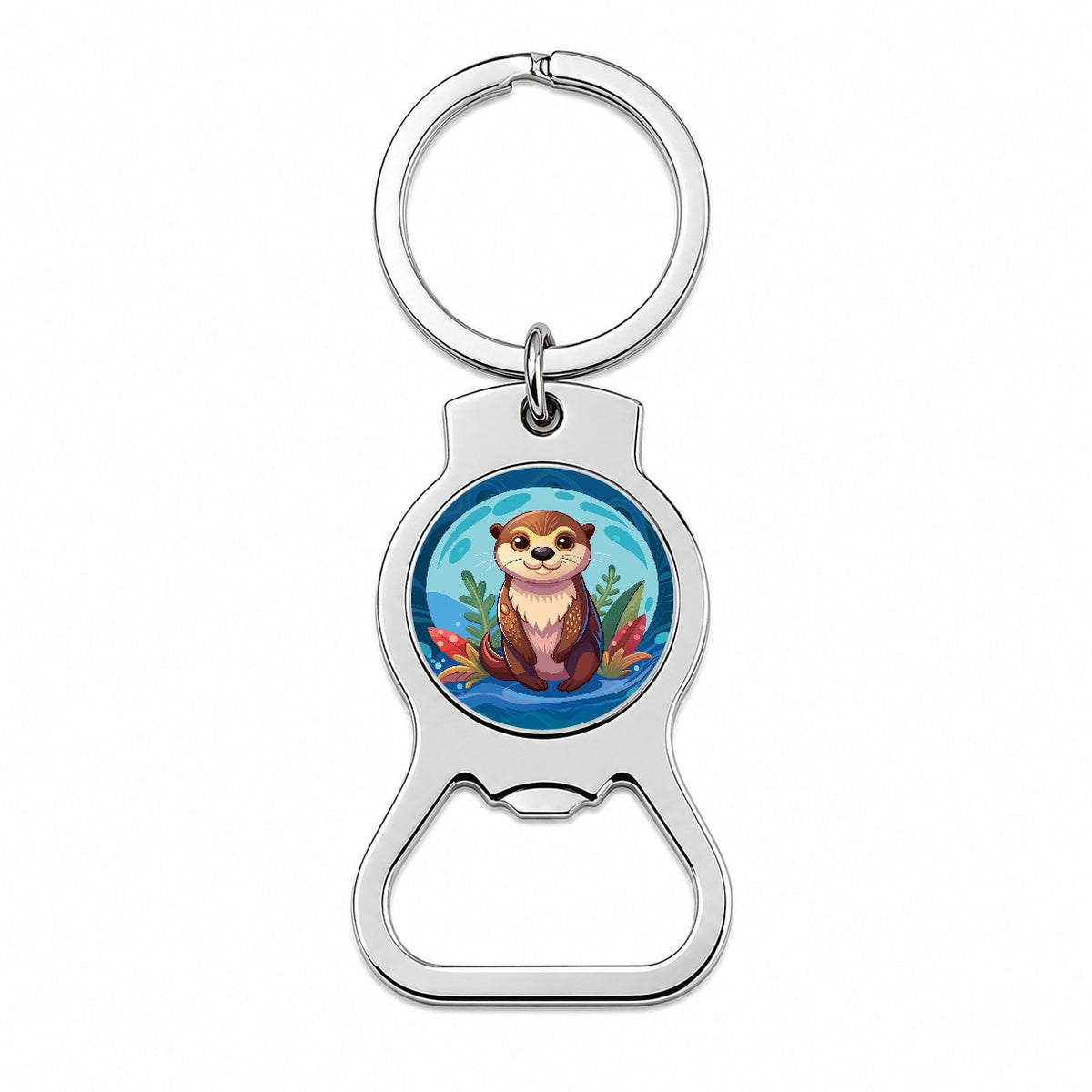 Sea Otter Cute Bottle Opener Keychain