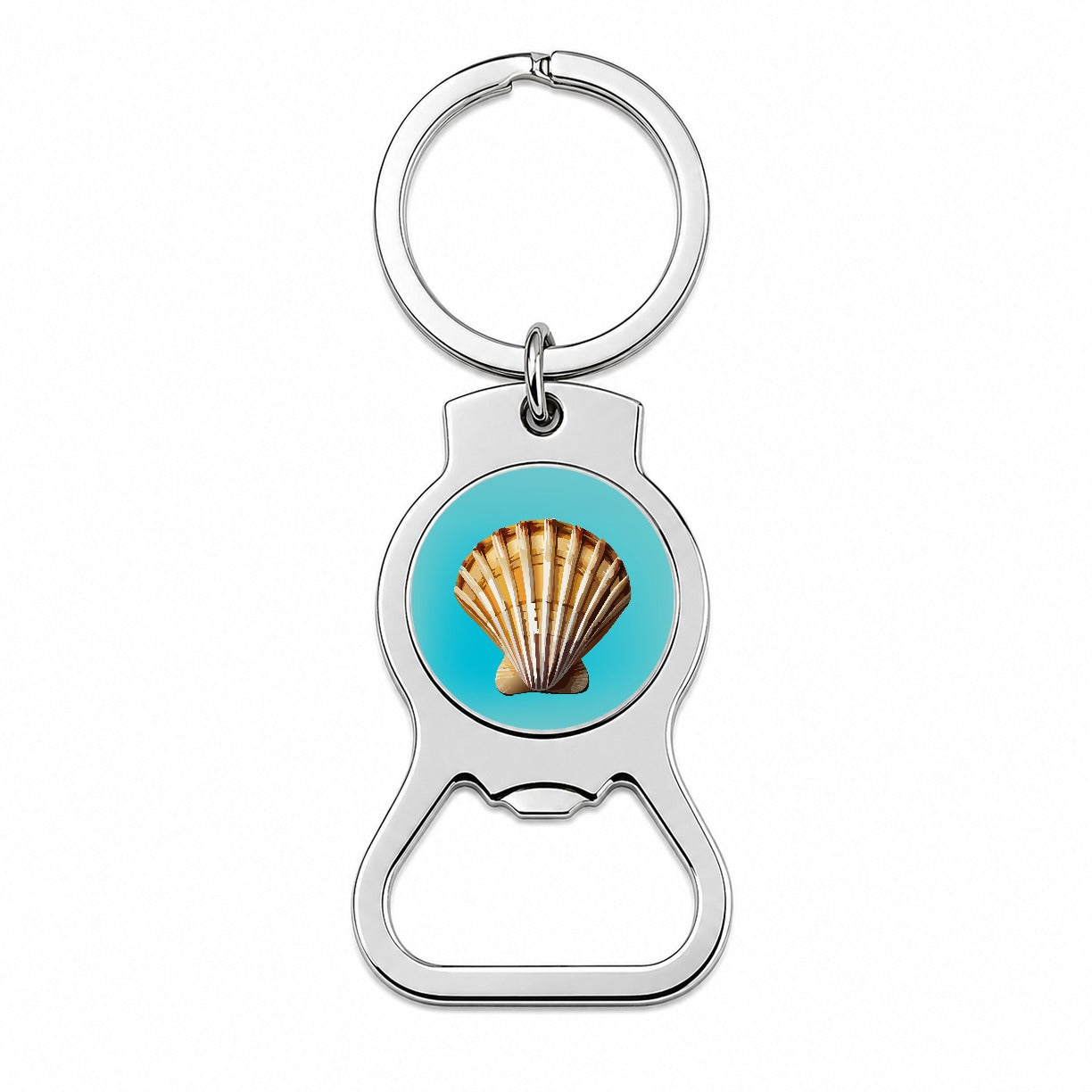 Seashell Sea Shell Ocean Beach Bottle Opener Keychain