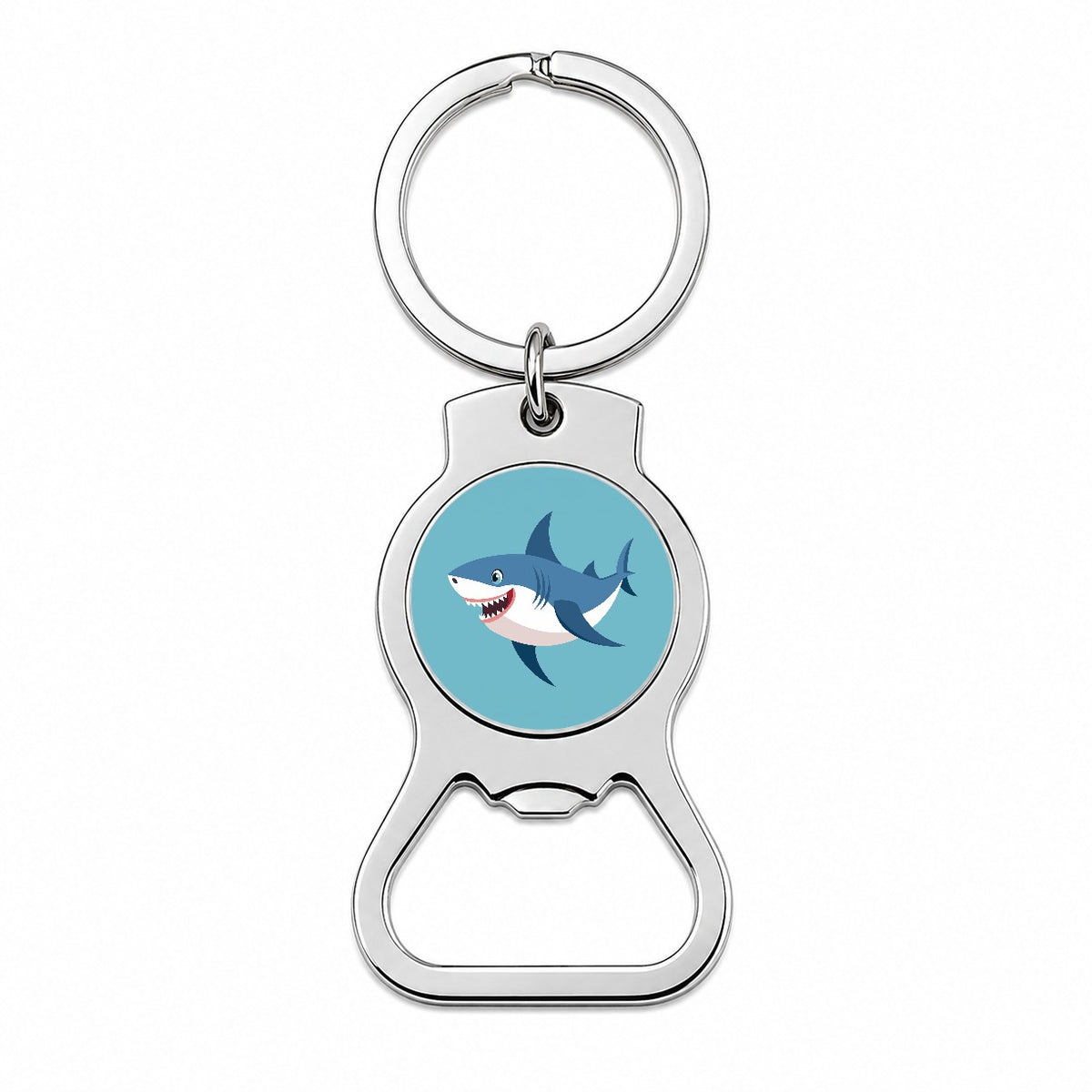 Shark Smiling Bottle Opener Keychain