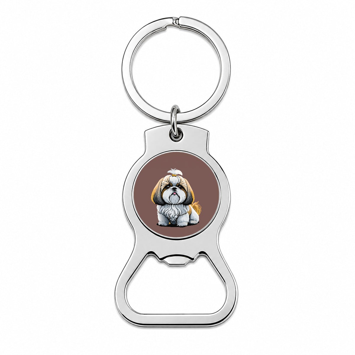 Shih Tzu Dog Cute Bottle Opener Keychain