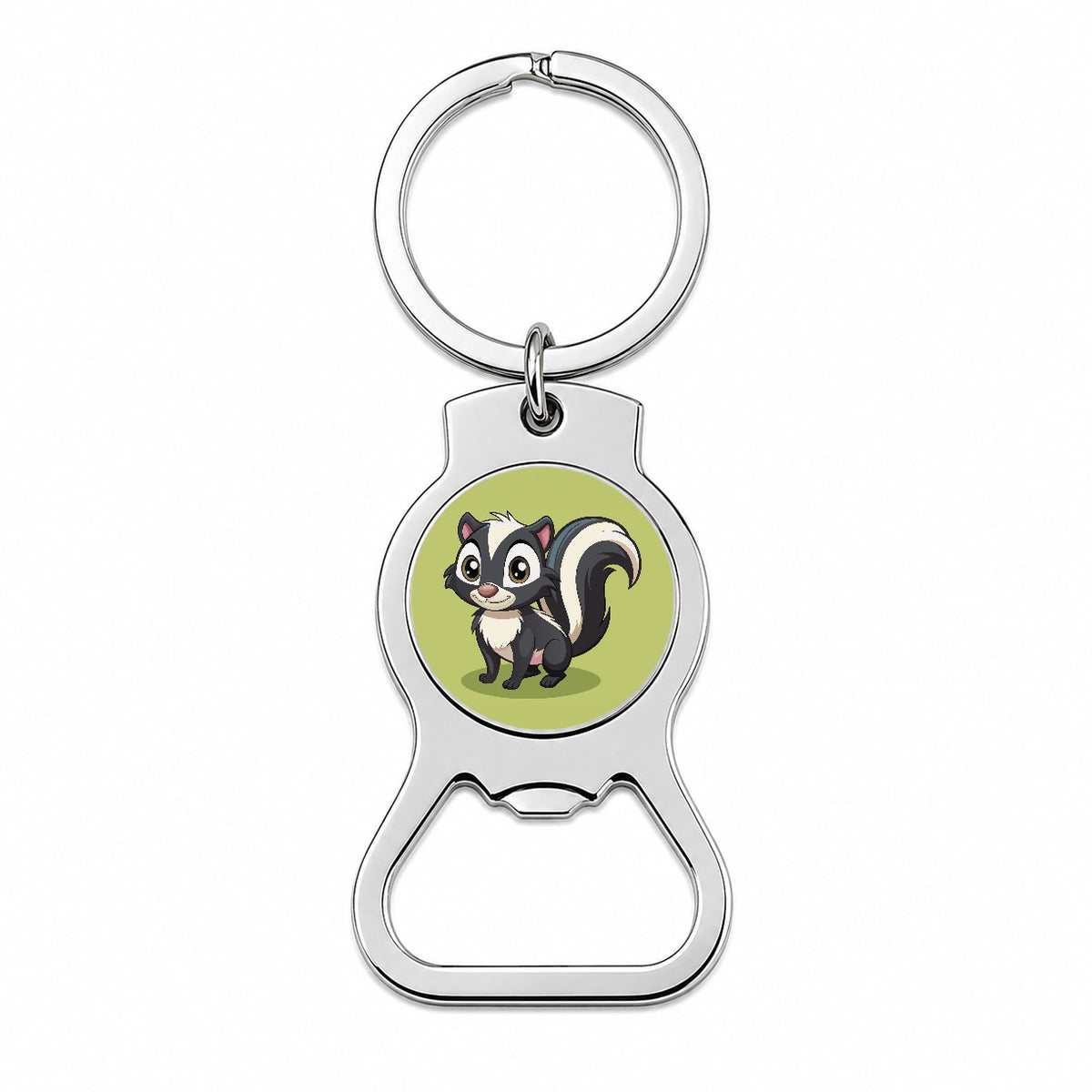 Skunk Cute Bottle Opener Keychain
