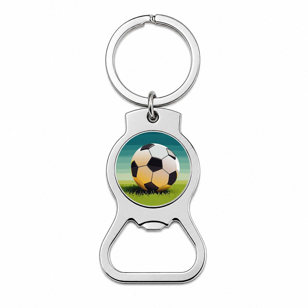 Soccer Ball Sport Bottle Opener Keychain