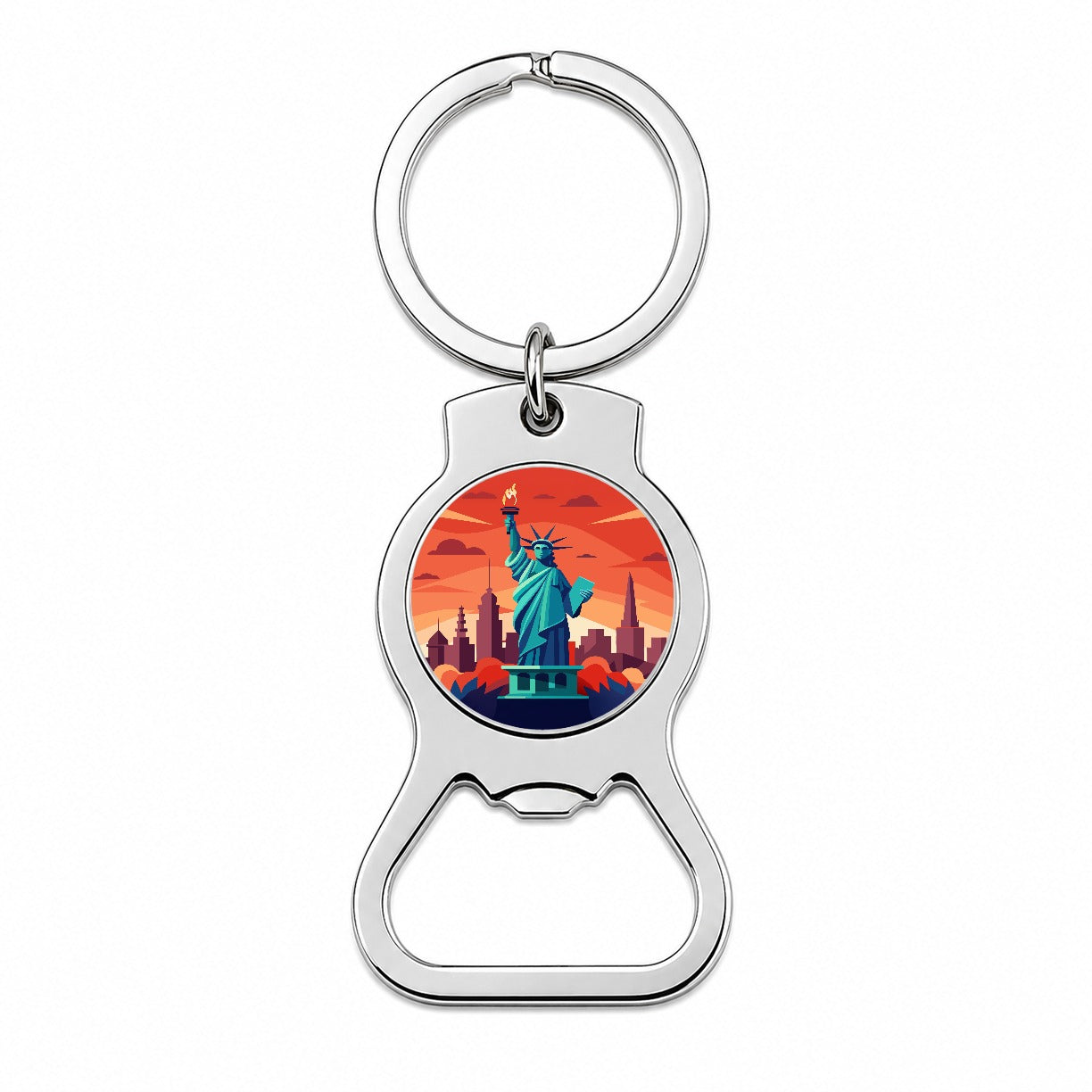 Statue of Liberty Bottle Opener Keychain