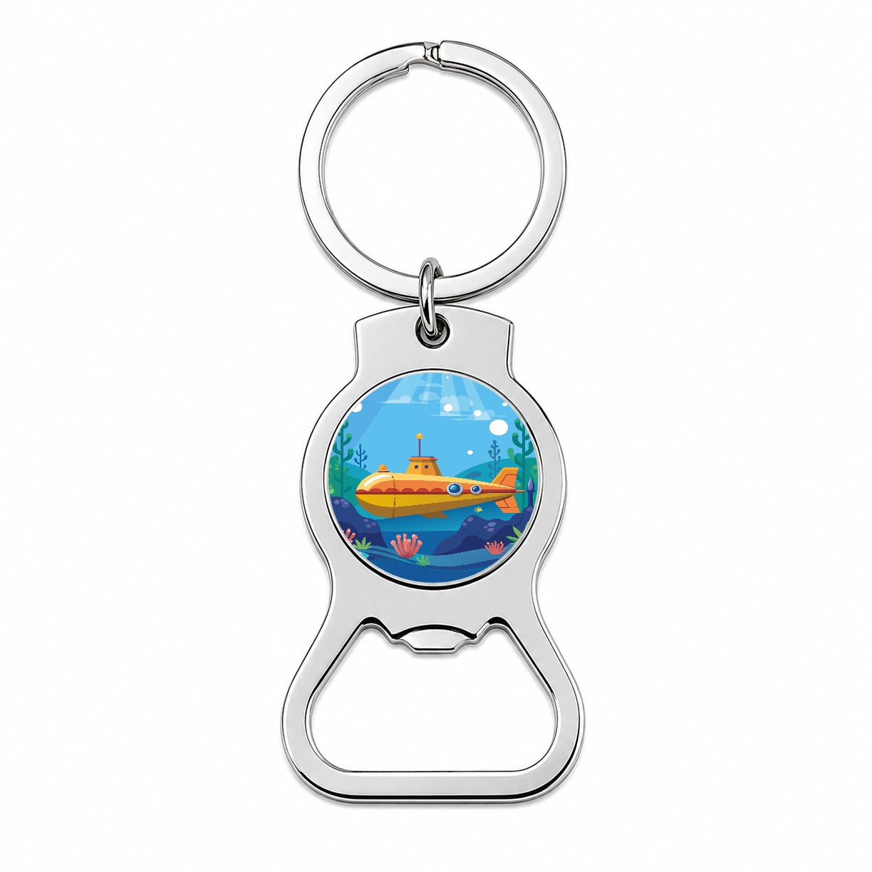 Submarine Under Water Bottle Opener Keychain