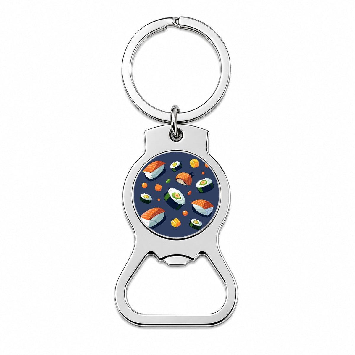Sushi Food Scattered Bottle Opener Keychain