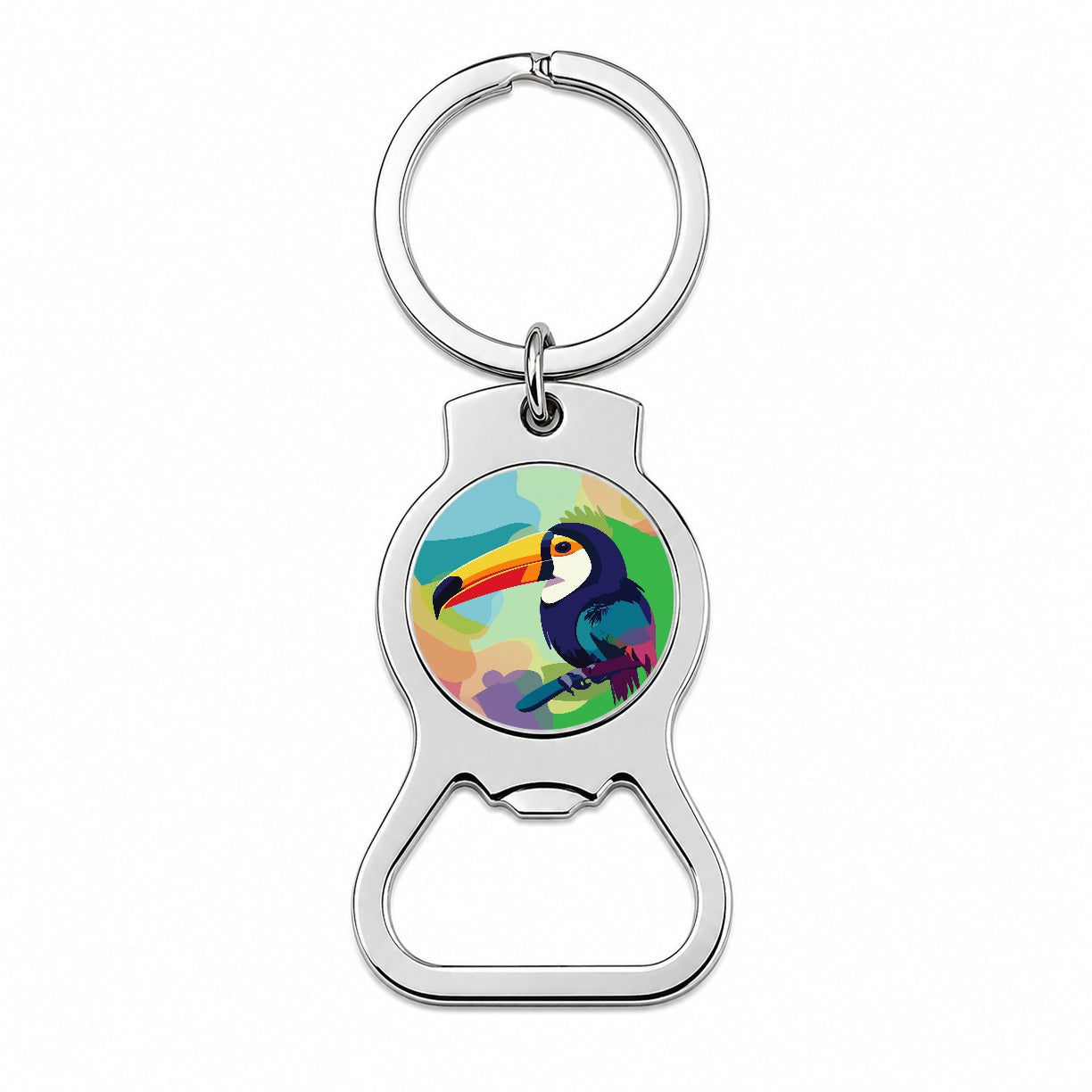Toucan Tucan Tropical Bird Bottle Opener Keychain