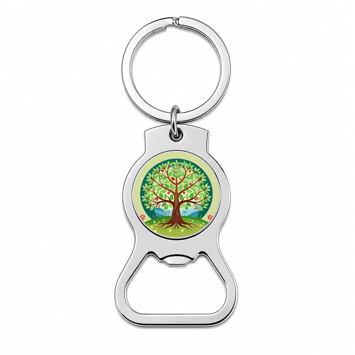 Tree of Life Colorful Bottle Opener Keychain
