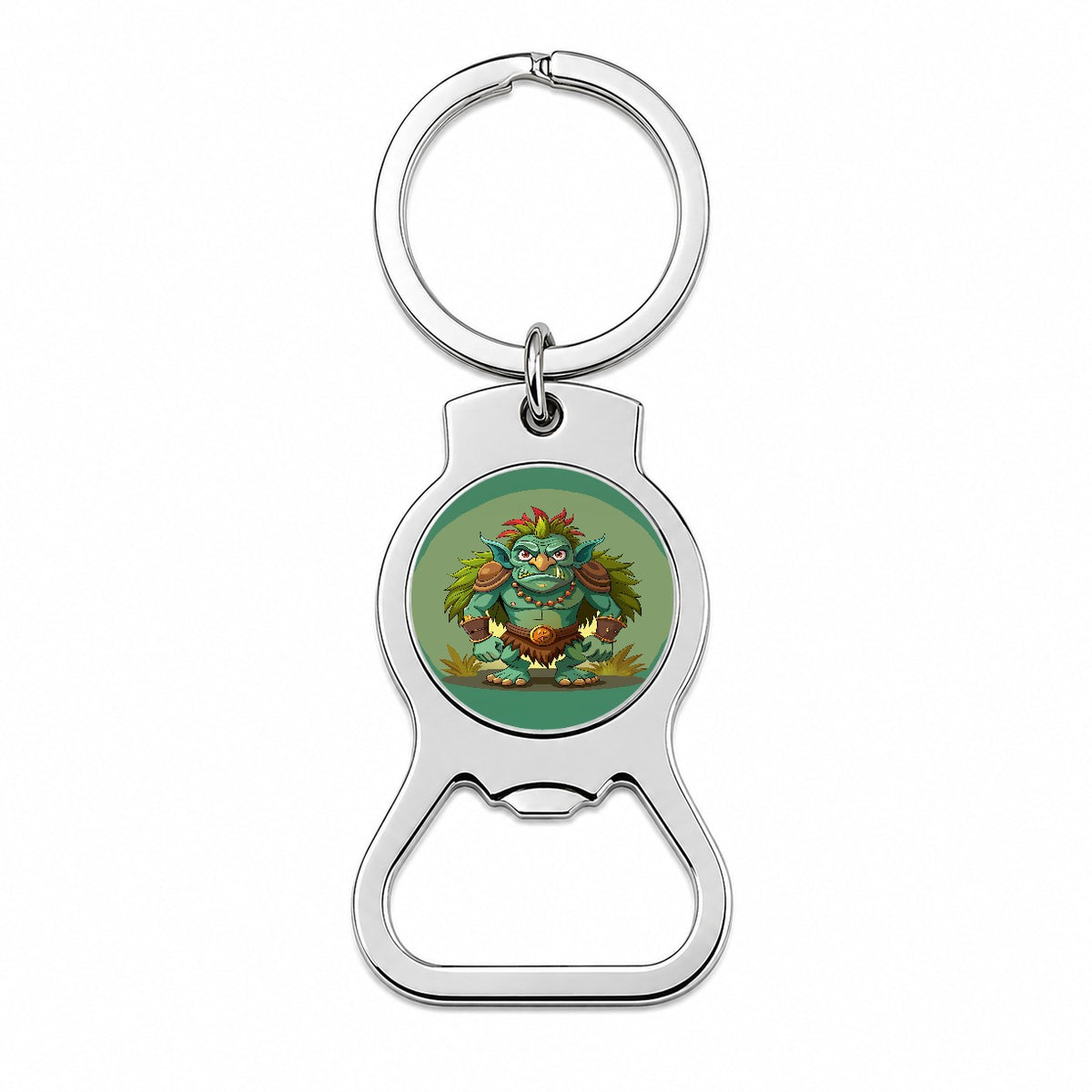 Troll Ogre Ugly Bottle Opener Keychain