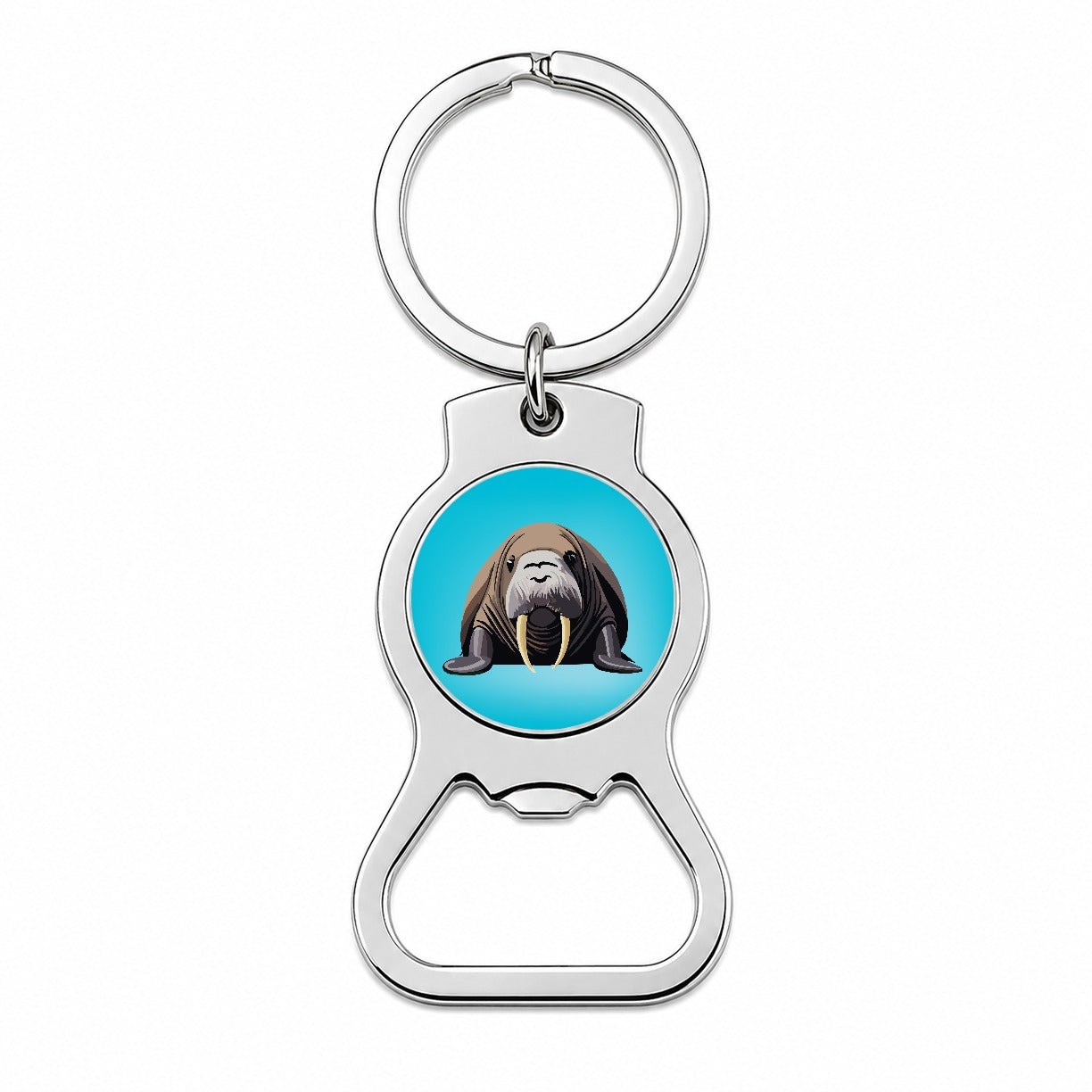 Walrus Sea Ocean Animal Bottle Opener Keychain