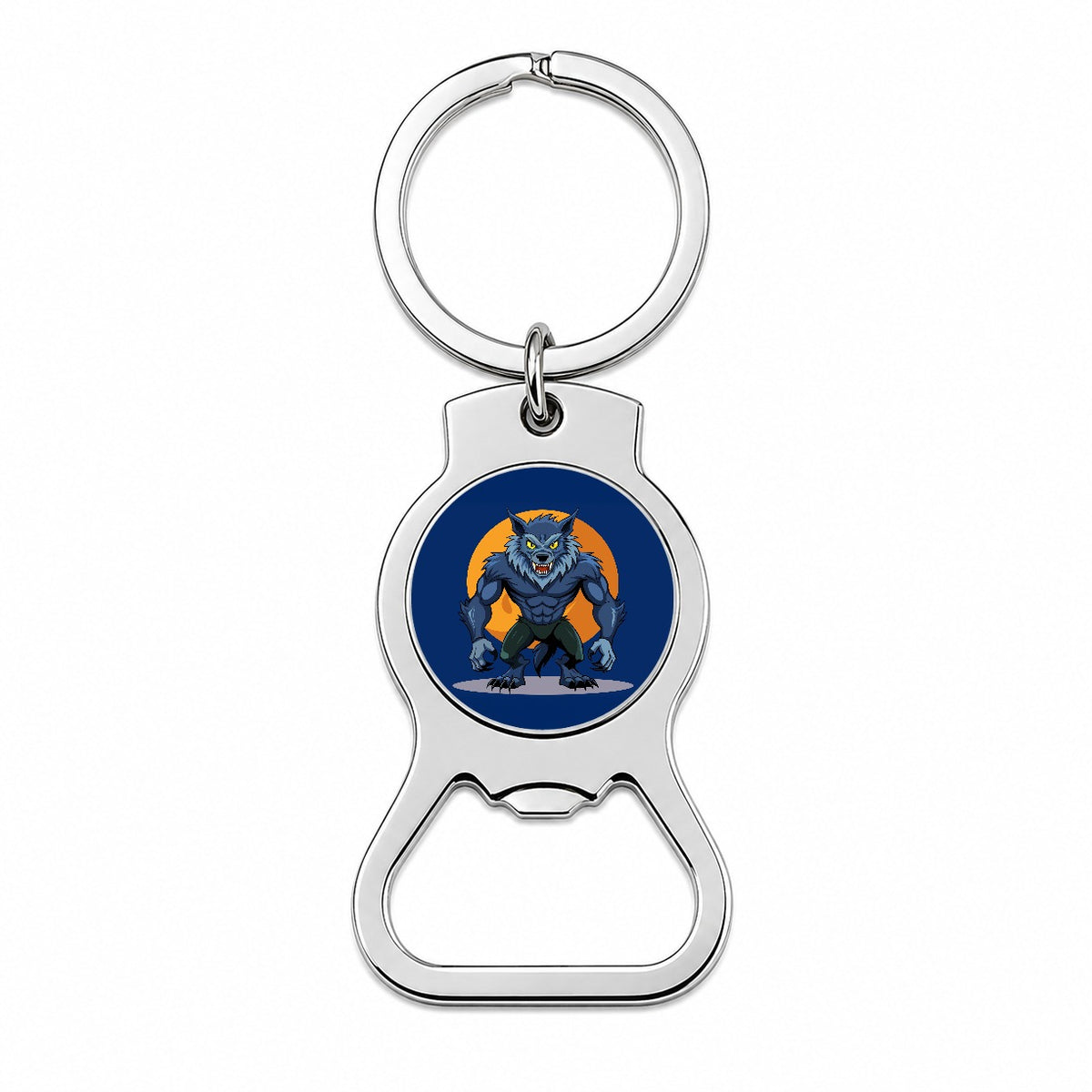 Werewolf Scary Bottle Opener Keychain