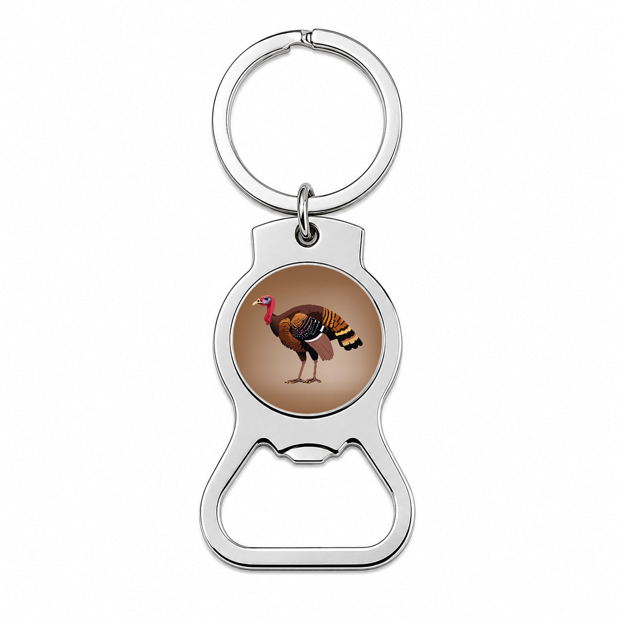 Wild Turkey Profile Bottle Opener Keychain