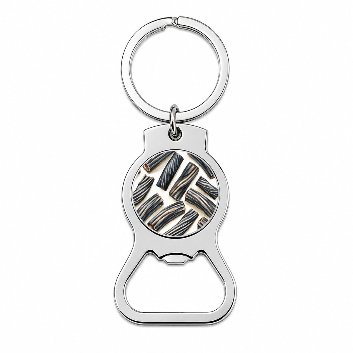 Black Licorice Bottle Opener Keychain
