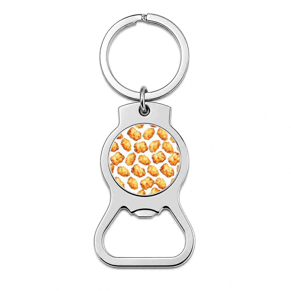 Chicken Nuggets Funny Bottle Opener Keychain