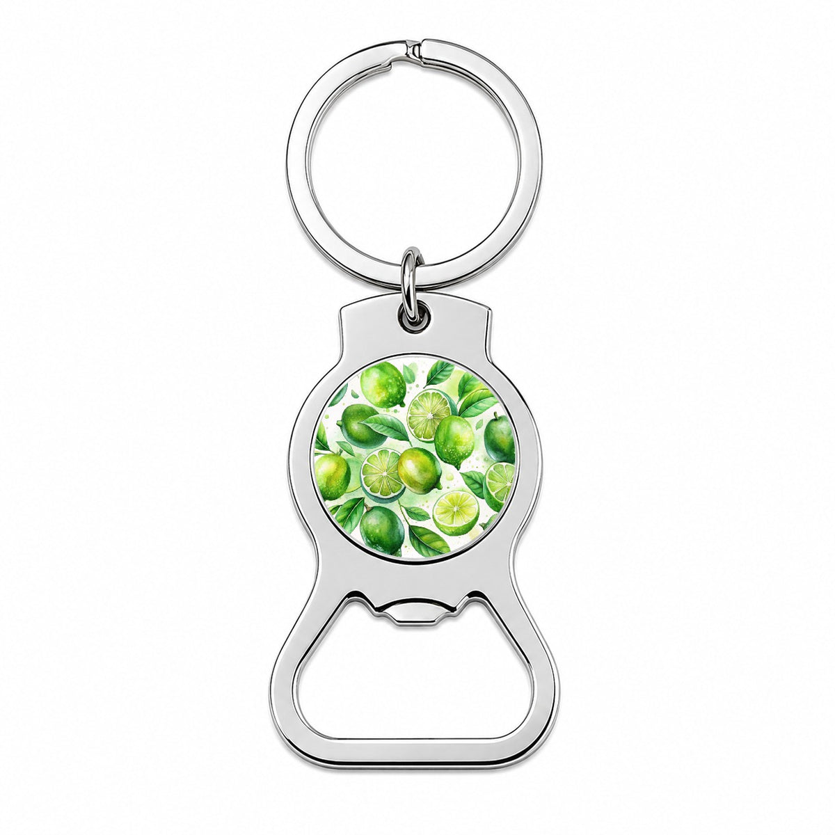 Limes Fruit Watercolor Bottle Opener Keychain