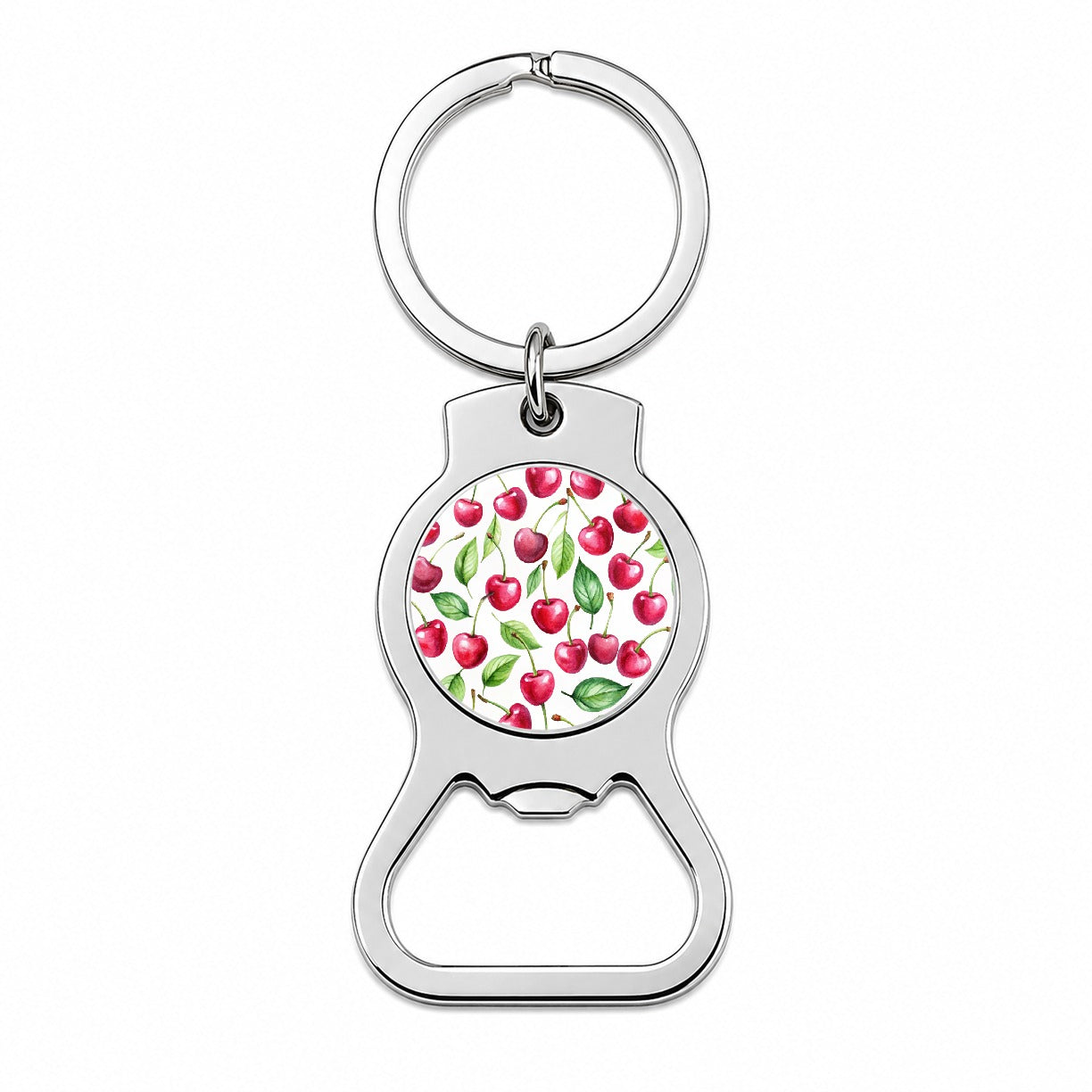 Lots Of Cherries Bottle Opener Keychain