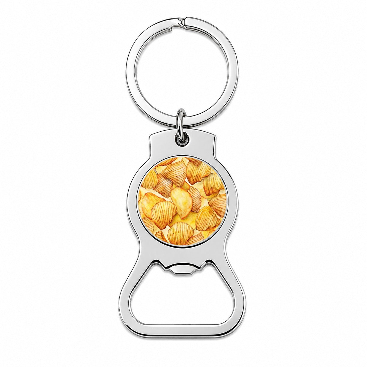 Lots Of Potato Chips Bottle Opener Keychain