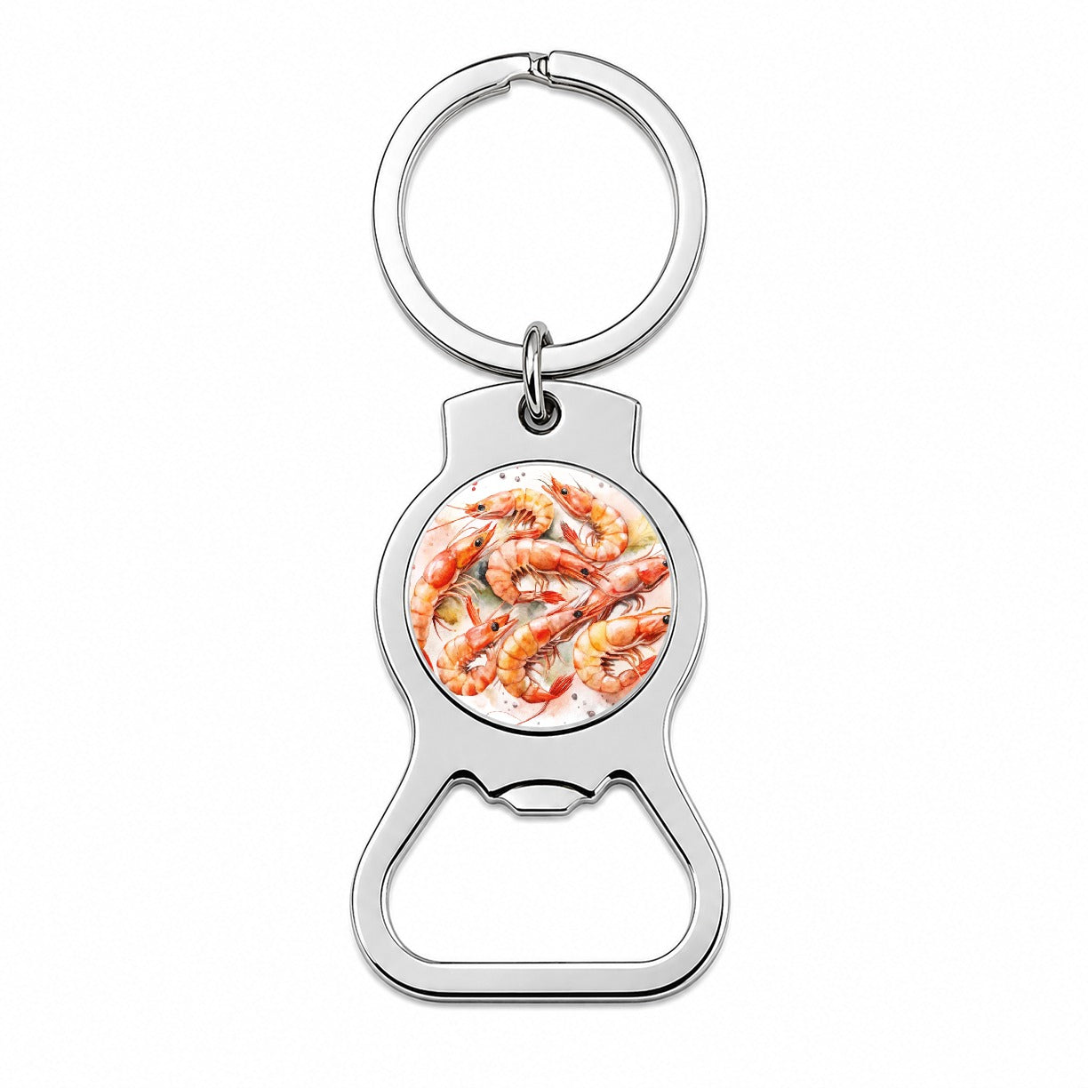 Lots Of Shrimp Bottle Opener Keychain