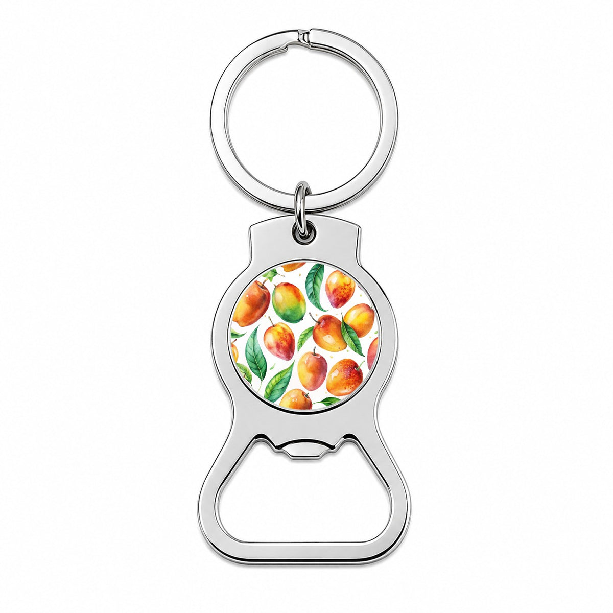 Mangos Fruit Watercolor Bottle Opener Keychain