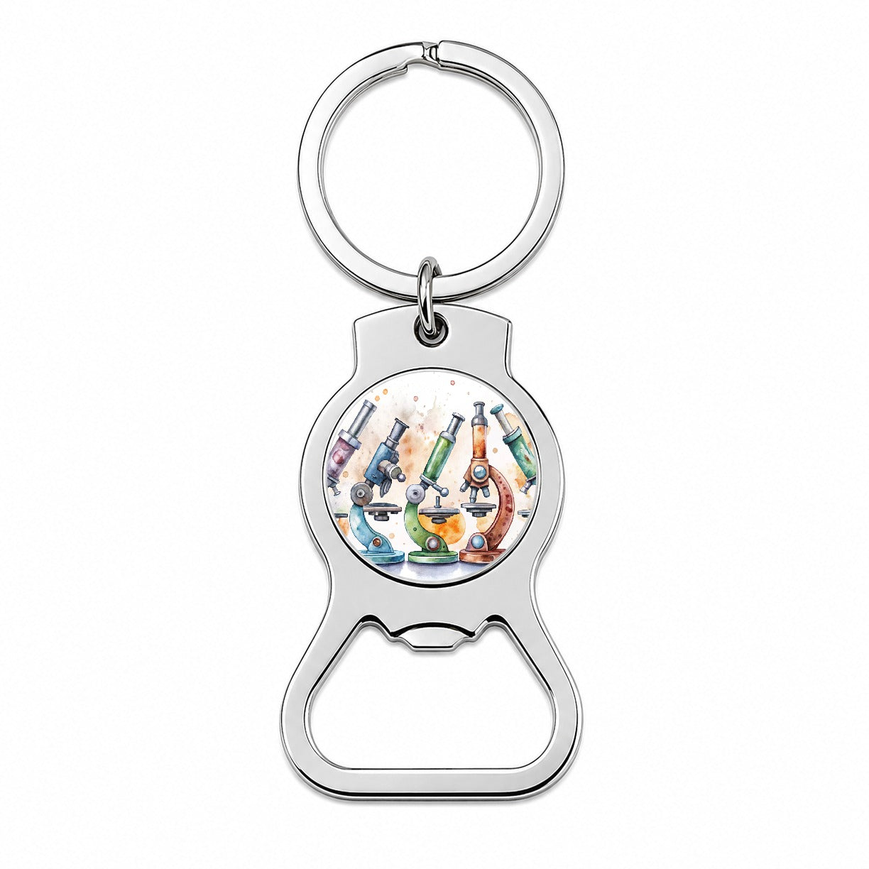 Microscopes Science Scientist Lab Biology Teacher Bottle Opener Keychain