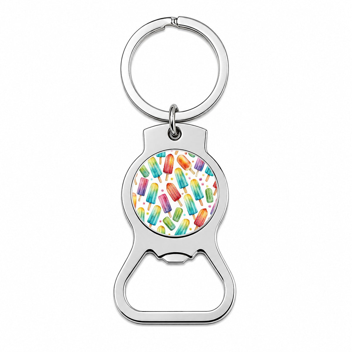 Popsicles Fun Colorful Bottle Opener Keychain