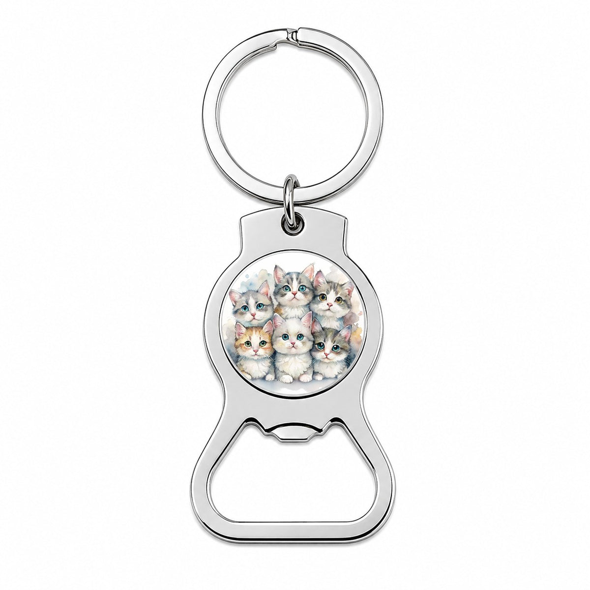 Sweet Australian Mist Cats Bottle Opener Keychain