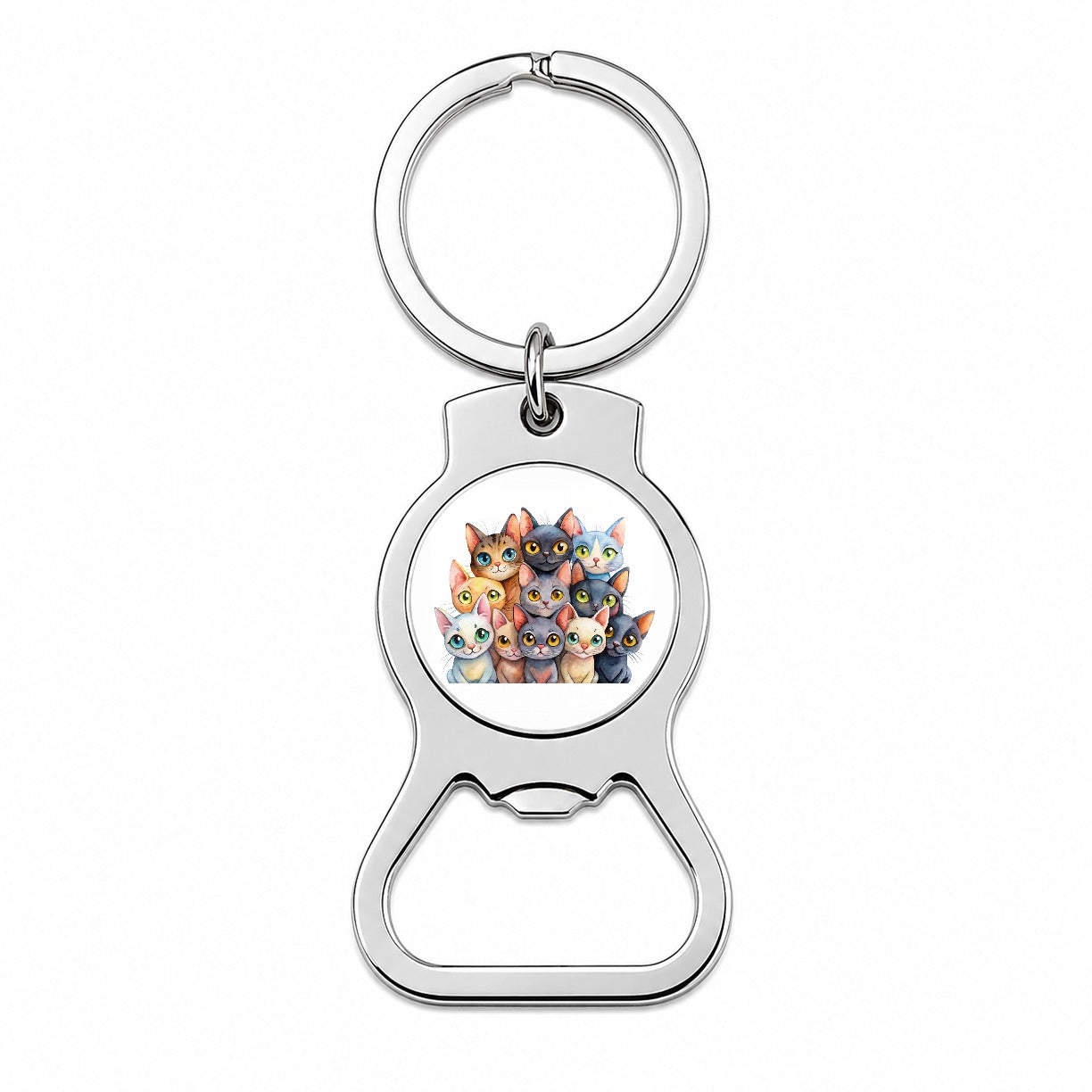Sweet Bombay Cats Bottle Opener Keychain