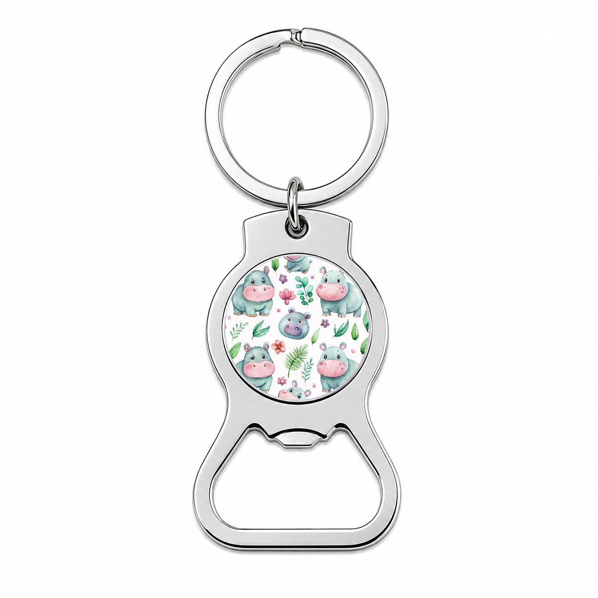 Sweet Hippos Bottle Opener Keychain