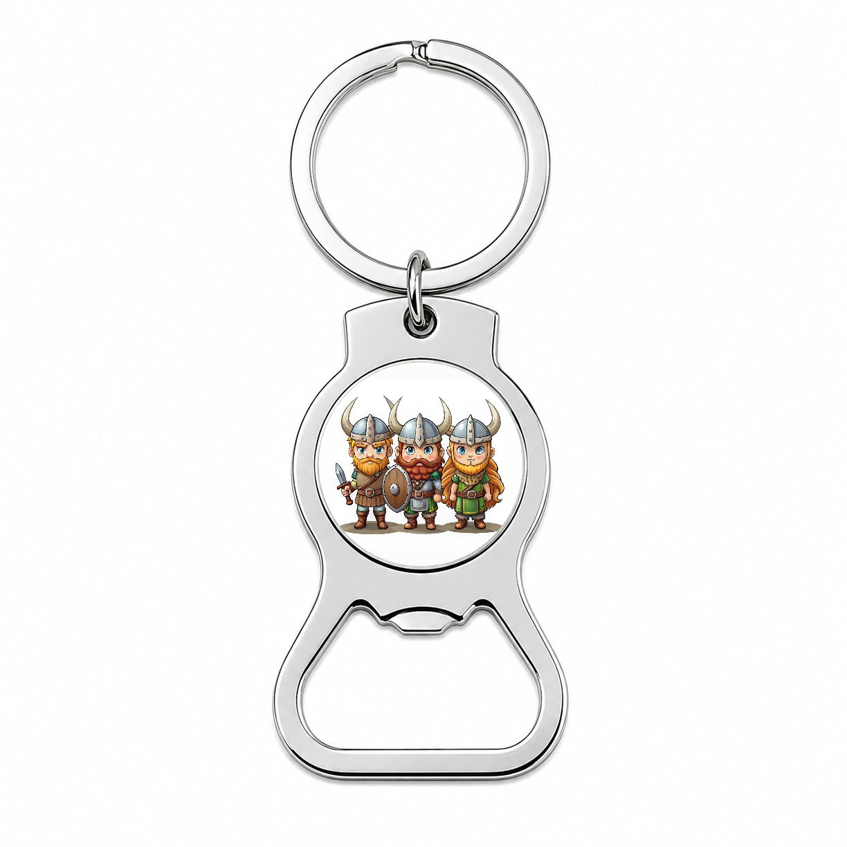 Cute Vikings Bottle Opener Keychain