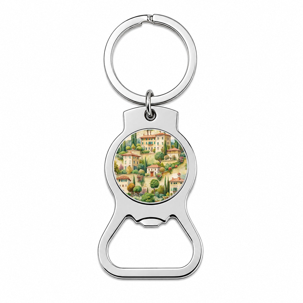 Italian Villa Town Italy Bottle Opener Keychain