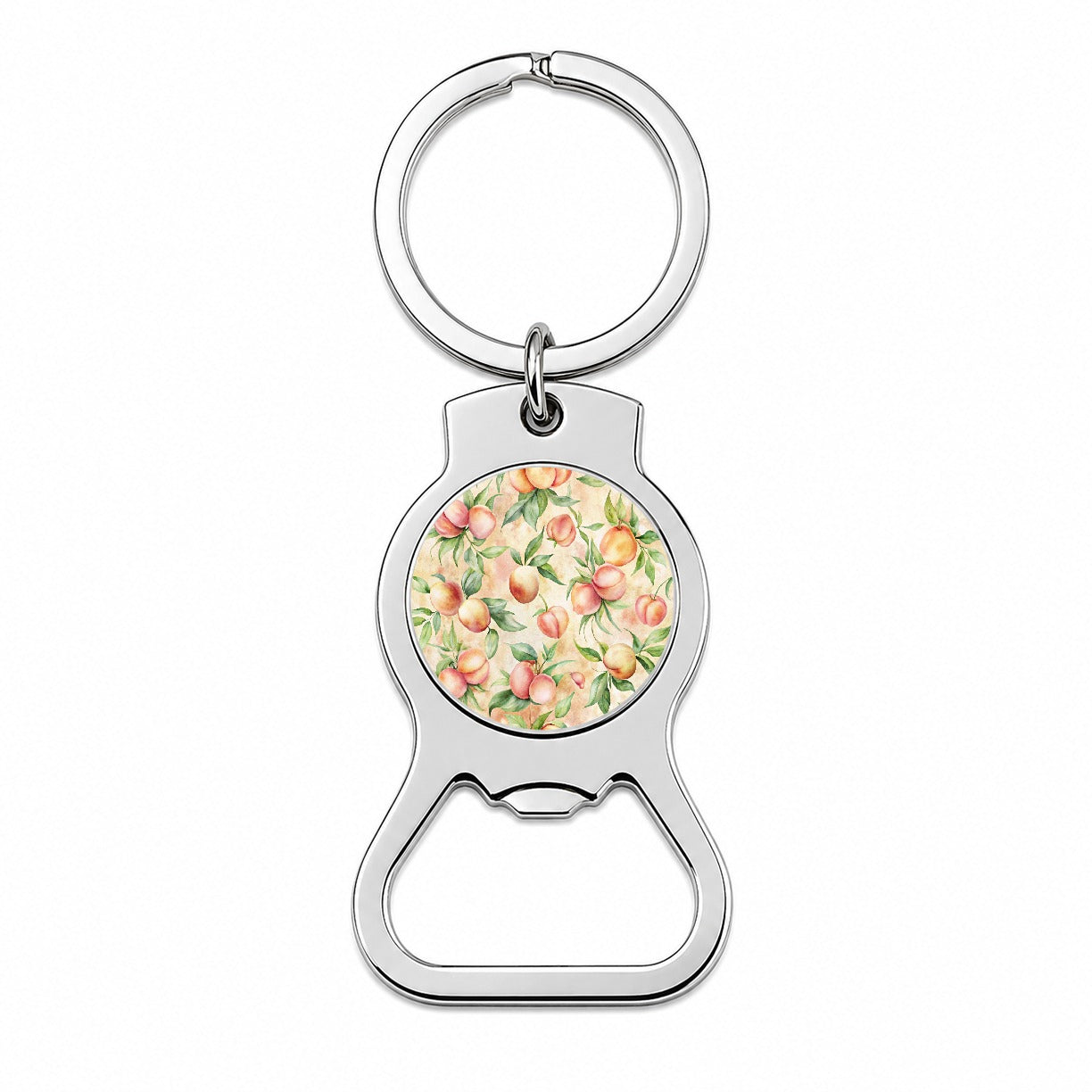 Peaches And Cream Wallpaper Bottle Opener Keychain