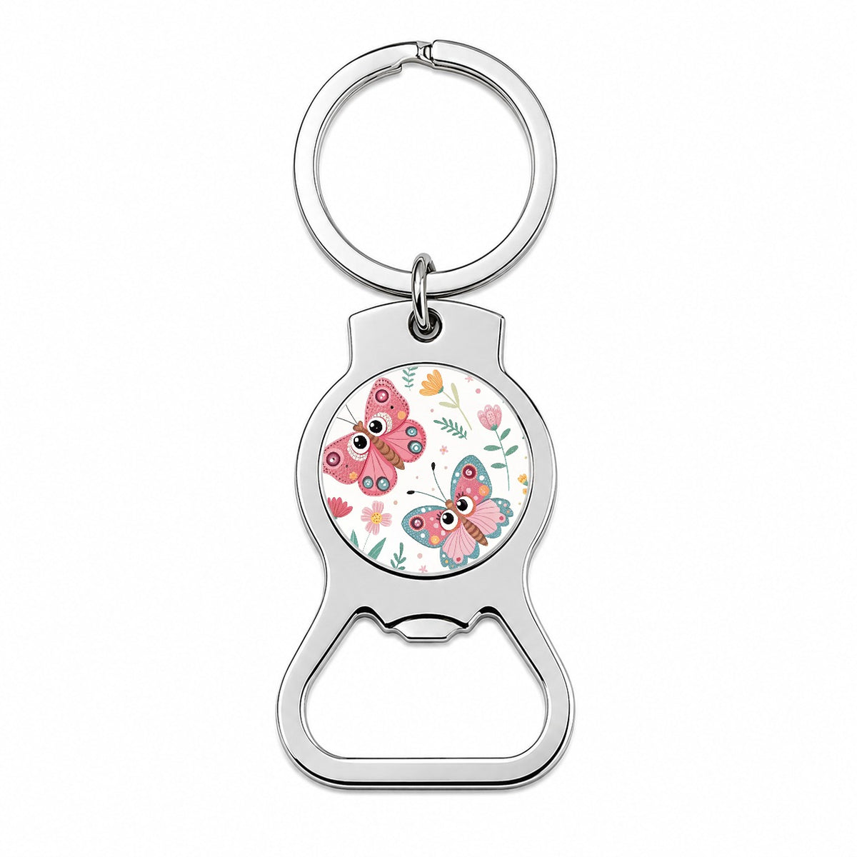 Adorable Butterflies Bottle Opener Keychain