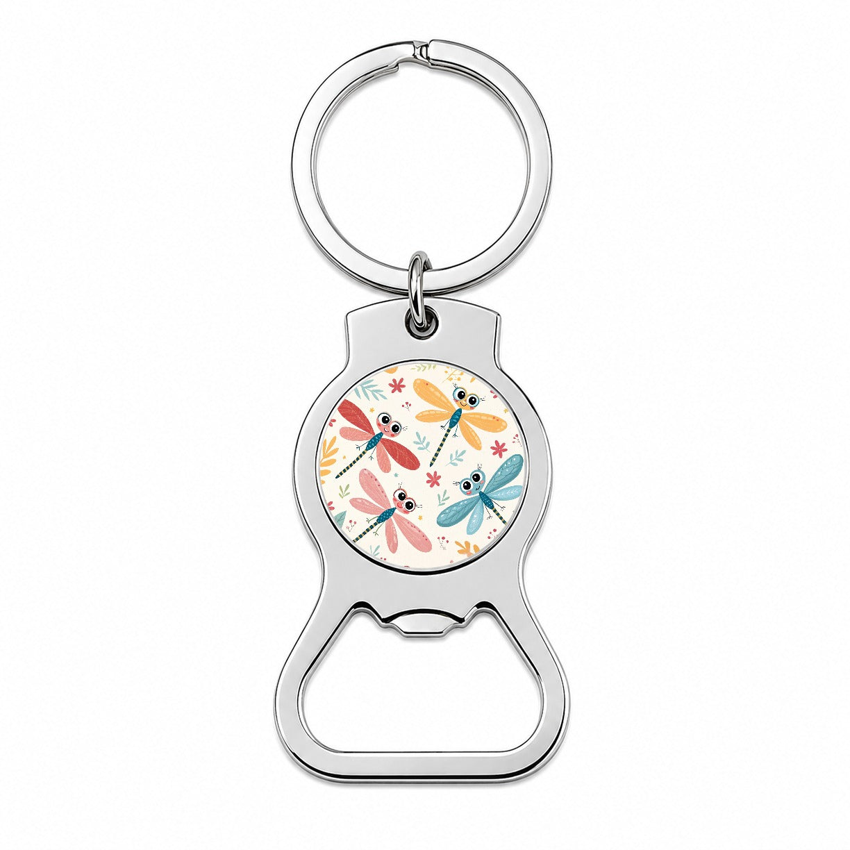 Cute Dragonflies Bottle Opener Keychain