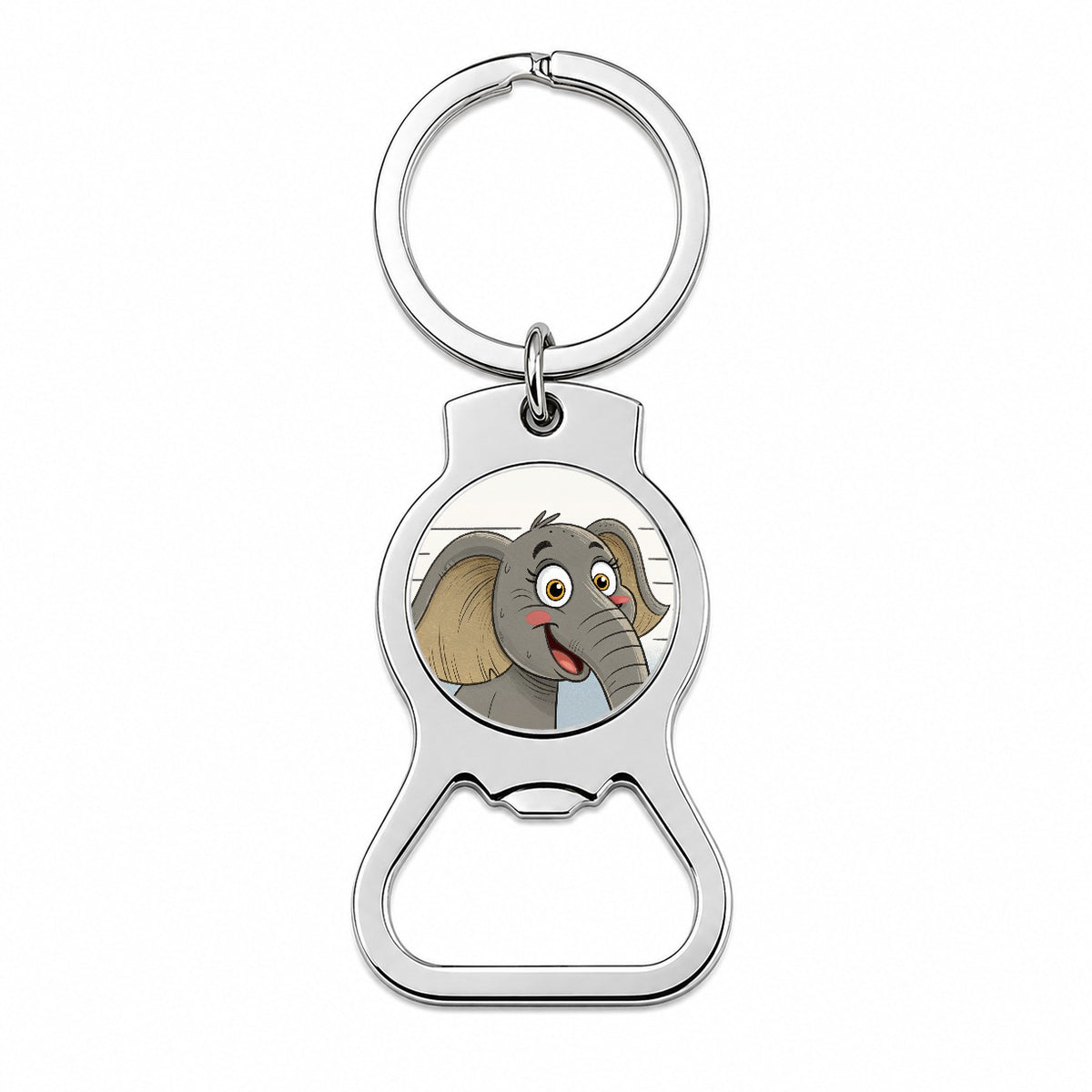 Elephant Mug Shot Bottle Opener Keychain