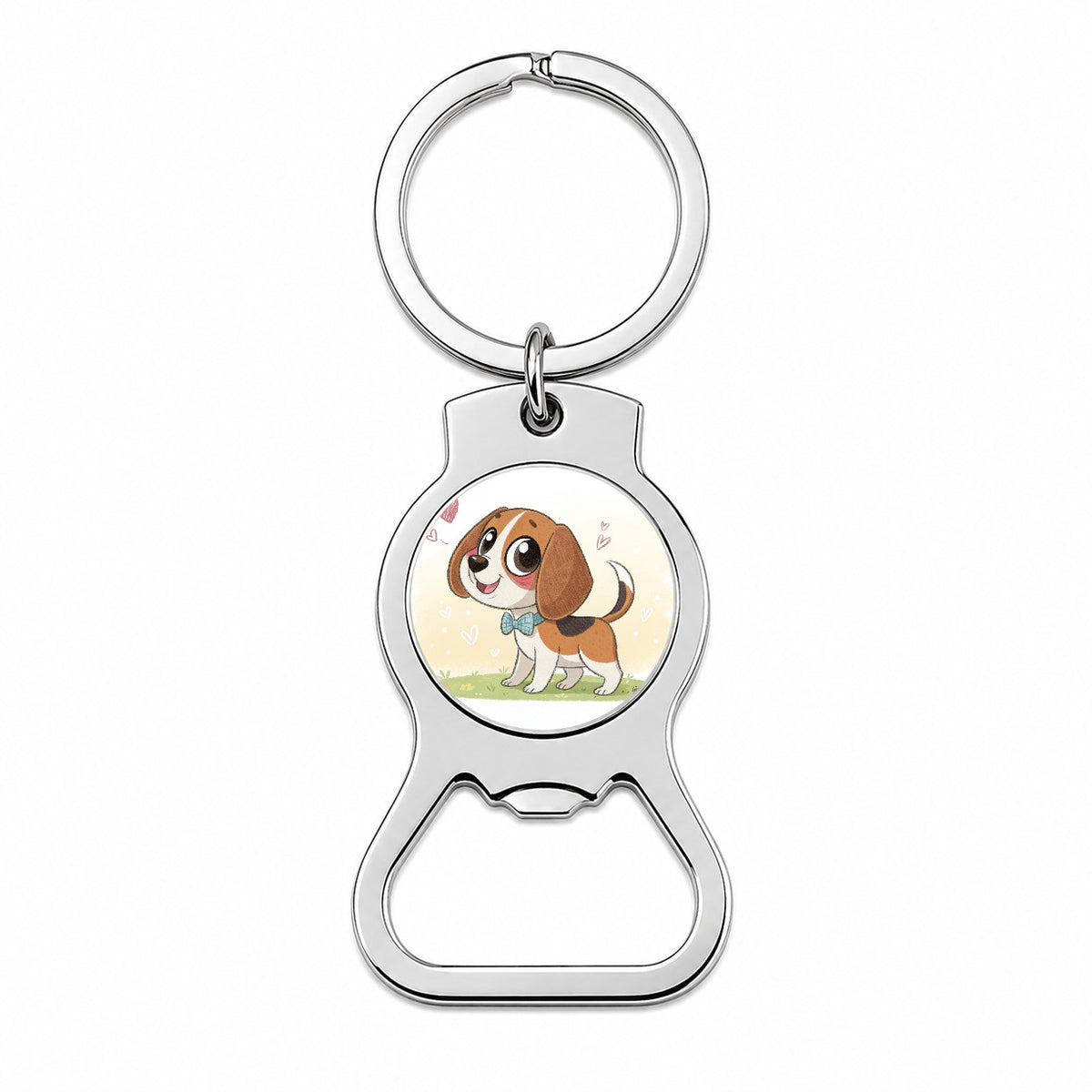 Kawaii Beagle Dog Bottle Opener Keychain