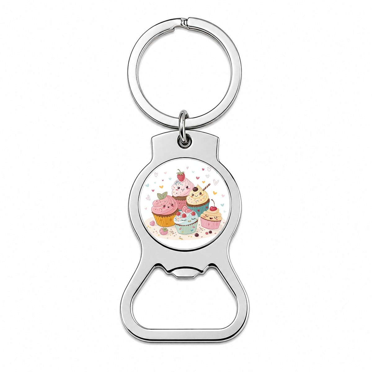 Kawaii Cupcakes Cute Bottle Opener Keychain